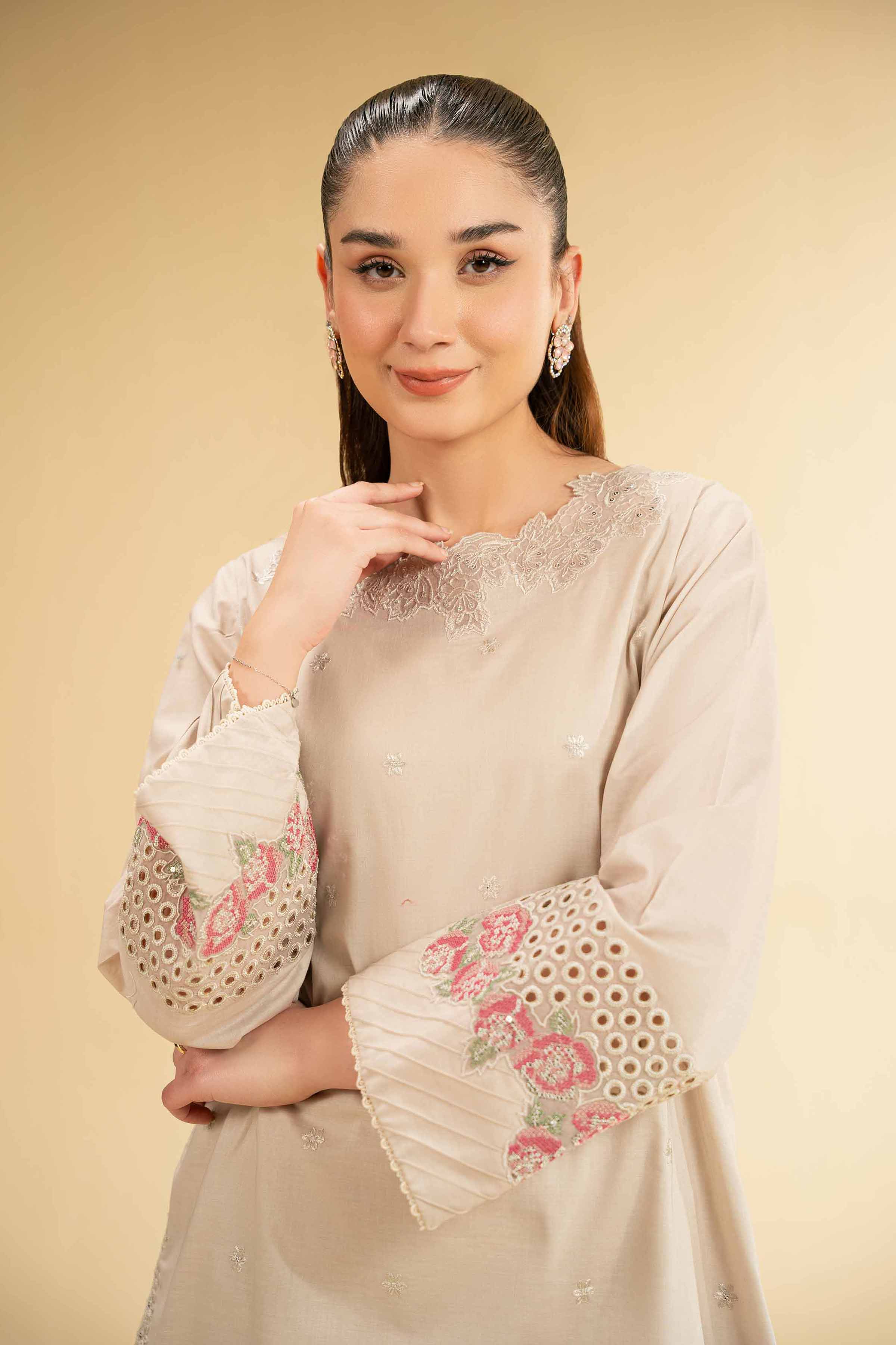 Nishat Linen 2 Piece - Dyed Embroidered Suit - 42501792 Embroidered Eid Lawn Collection 2025 - Image 2