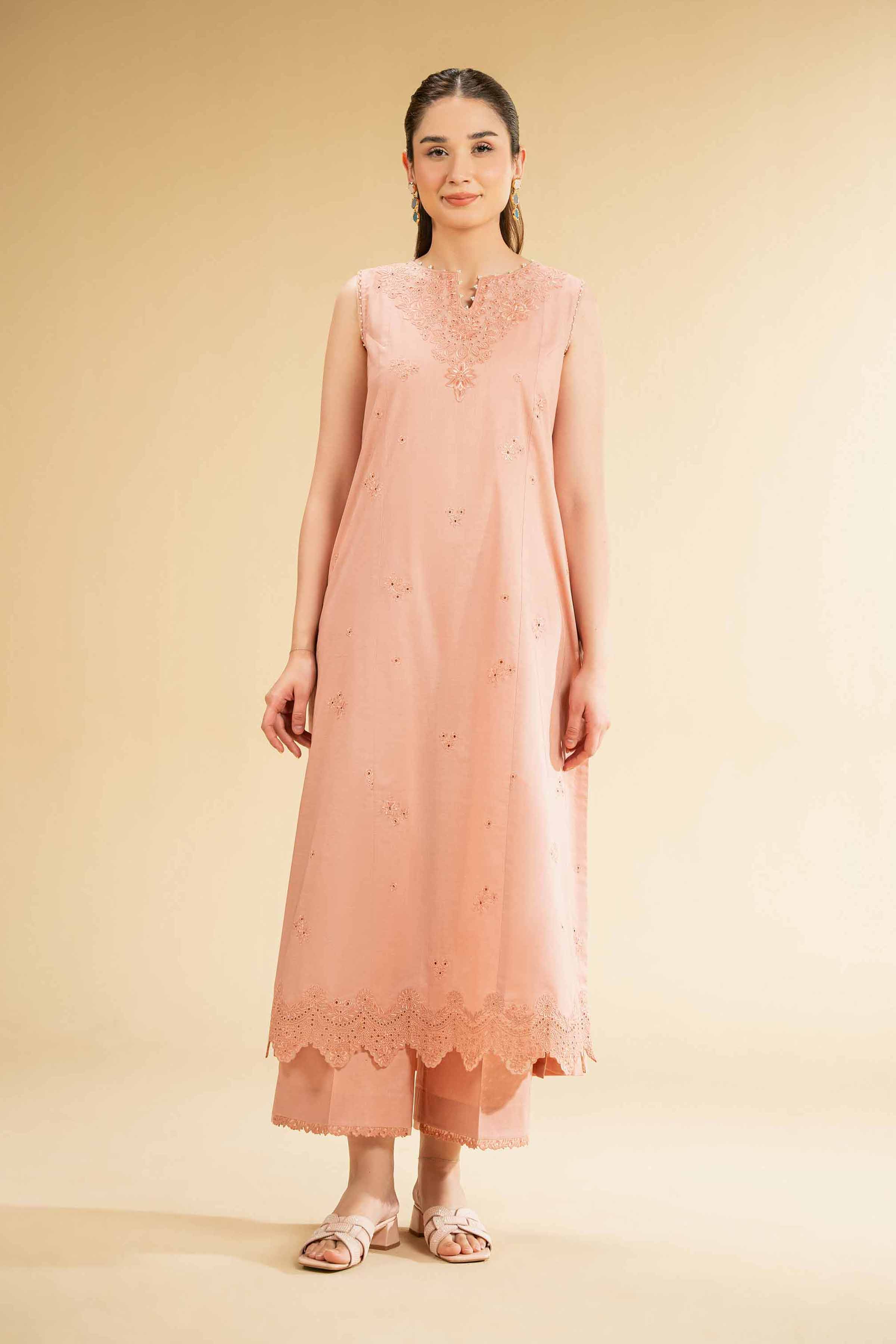 Nishat Linen 2 Piece - Dyed Embroidered Suit - 42501793 Embroidered Eid Lawn Collection 2025