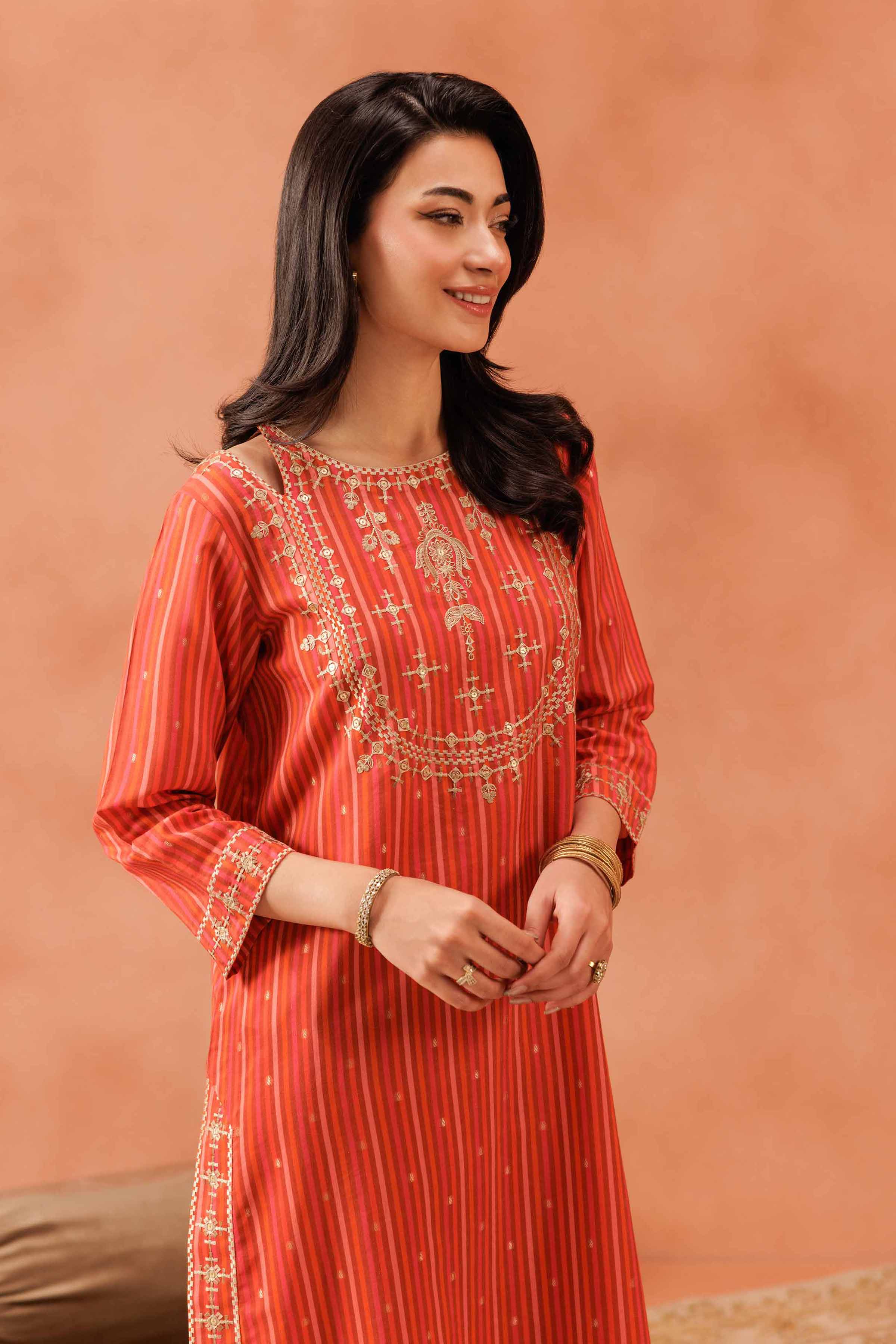 Nishat Linen 2 Piece - Embroidered Suit - KFE25-130 Eid Pret 2025 - Image 2