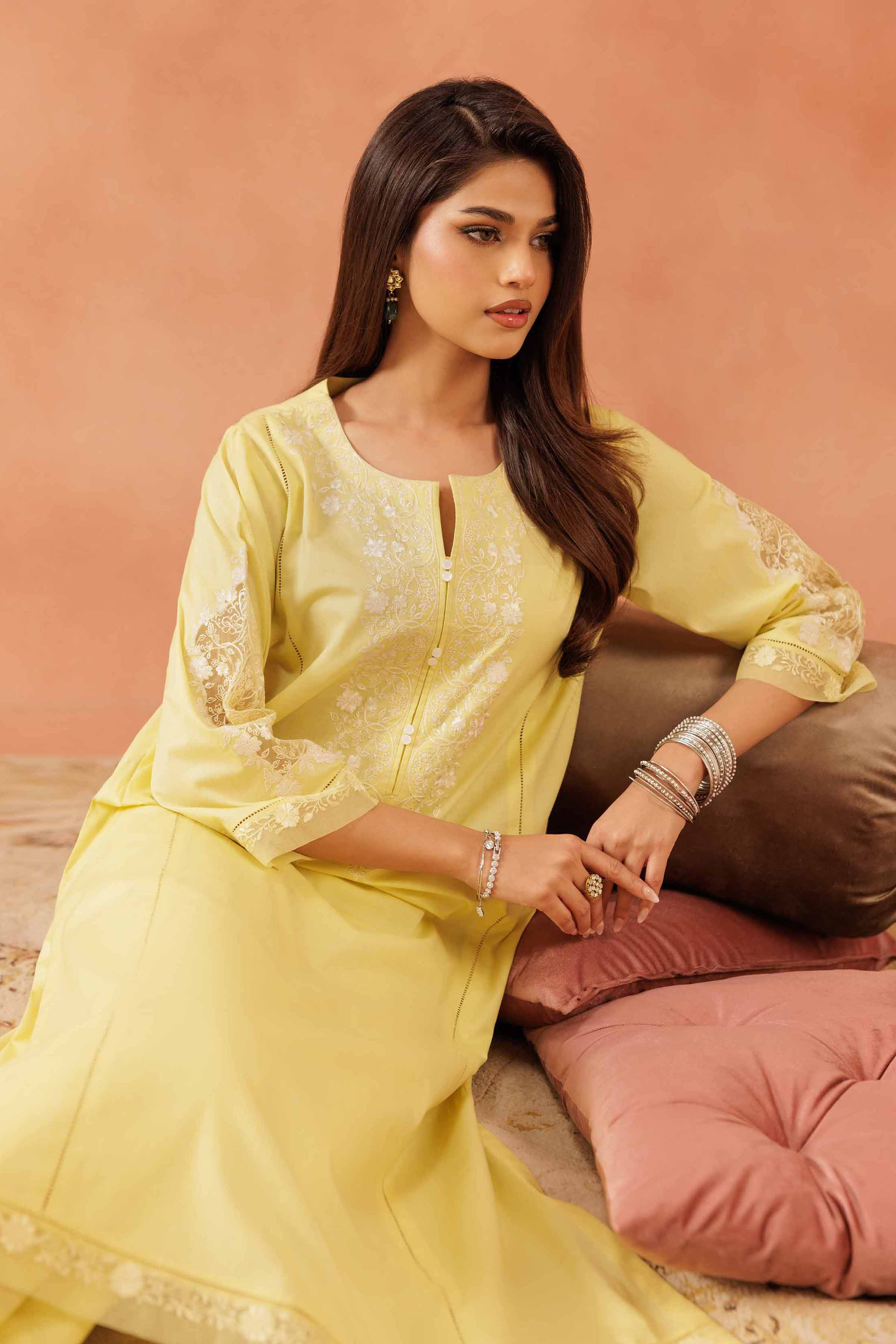 Nishat Linen 2 Piece - Embroidered Suit - KFE25-137 Eid Pret 2025 - Image 2