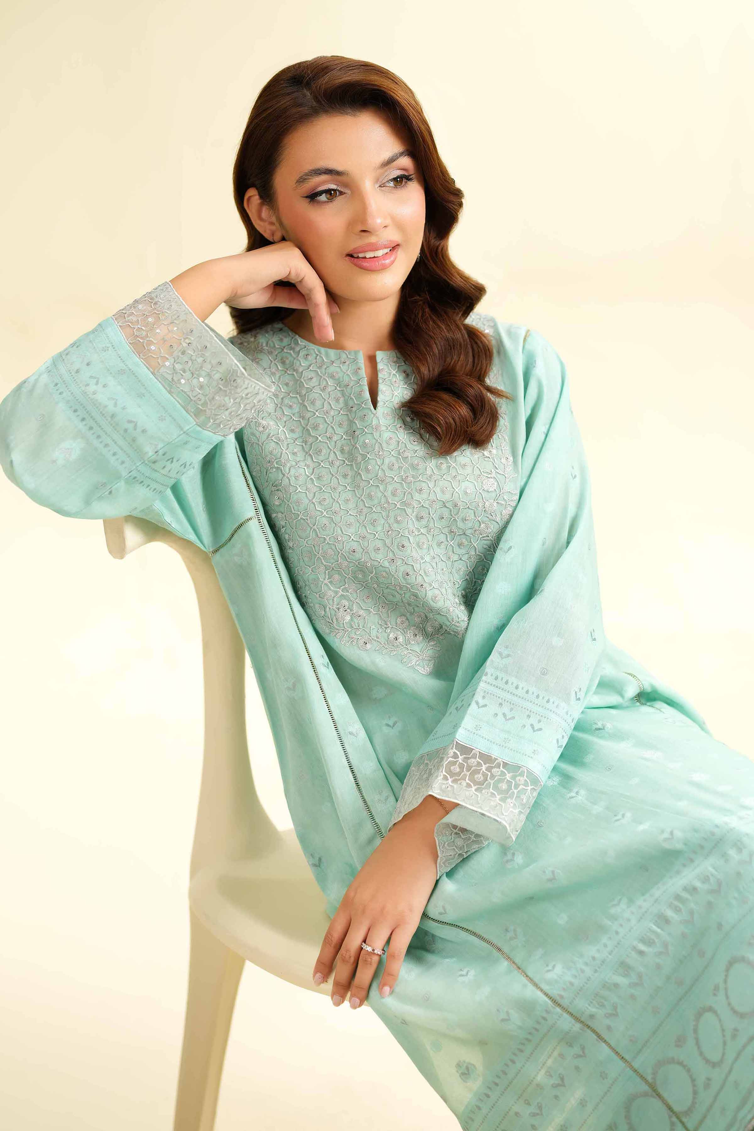 Nishat Linen 2 Piece - Jacquard Embroidered Suit - 42501027 Embroidered Eid Lawn Collection 0 - Image 2