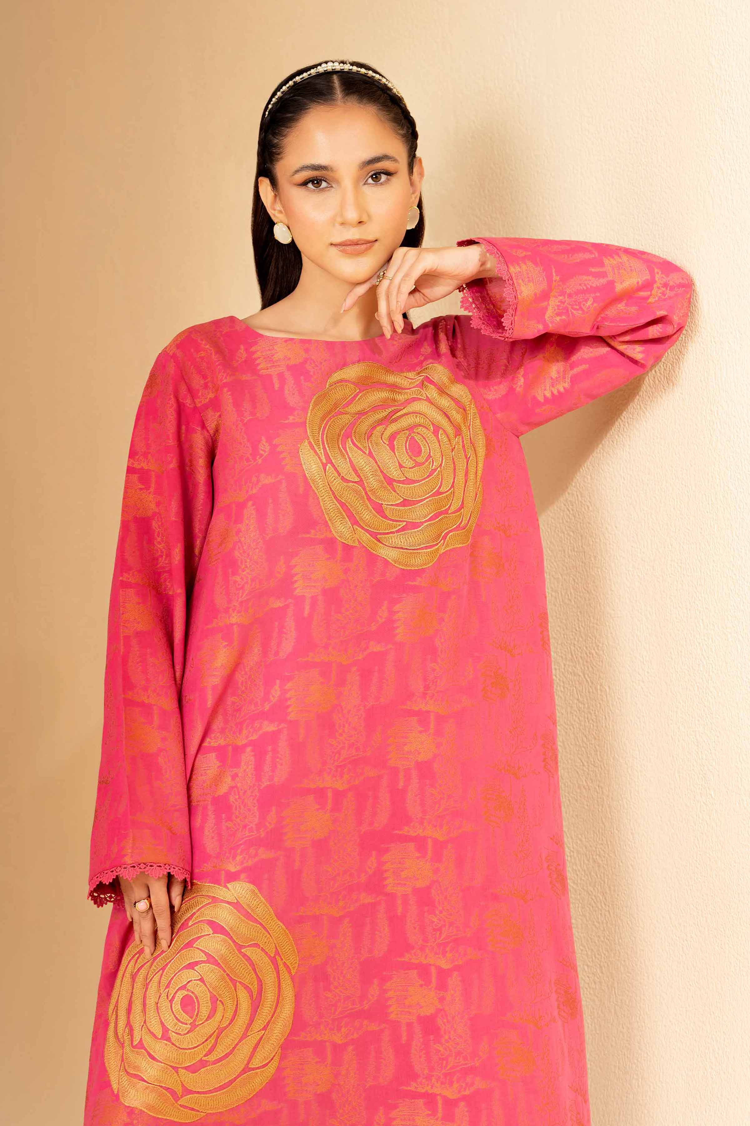 Nishat Linen 2 Piece - Jacquard Embroidered Suit - 42501290 Embroidered Eid Lawn Collection 0 - Image 2