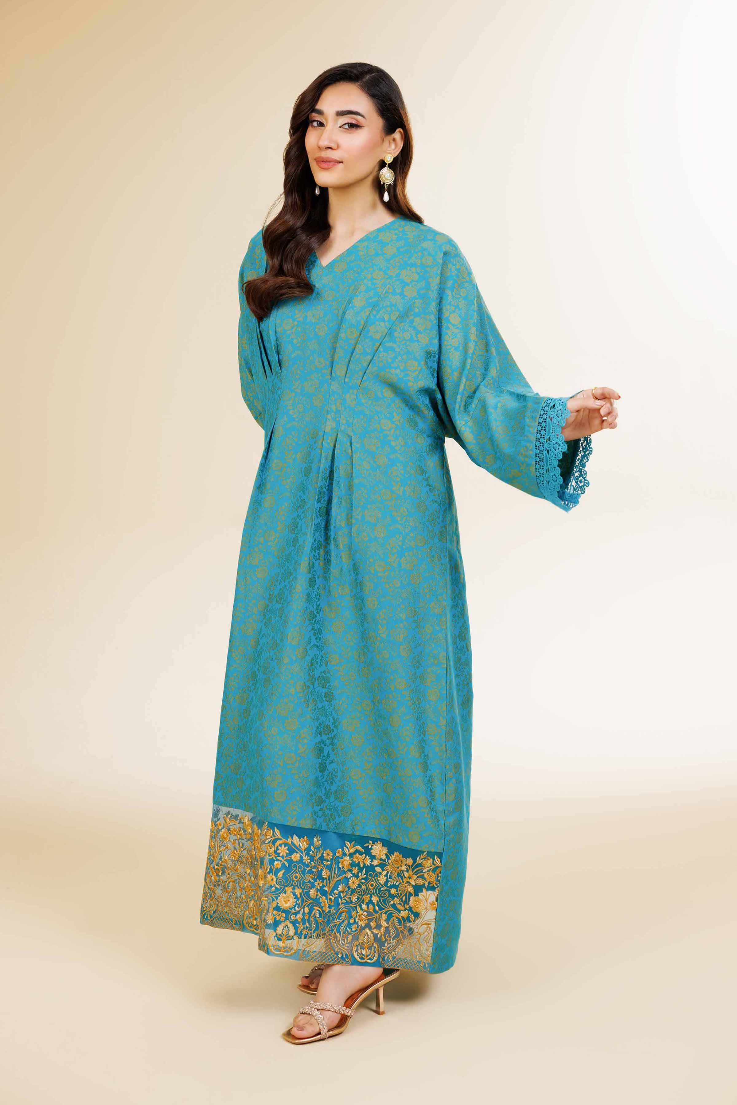 Nishat Linen 2 Piece - Jacquard Embroidered Suit - 42501291 Embroidered Eid Lawn Collection 0