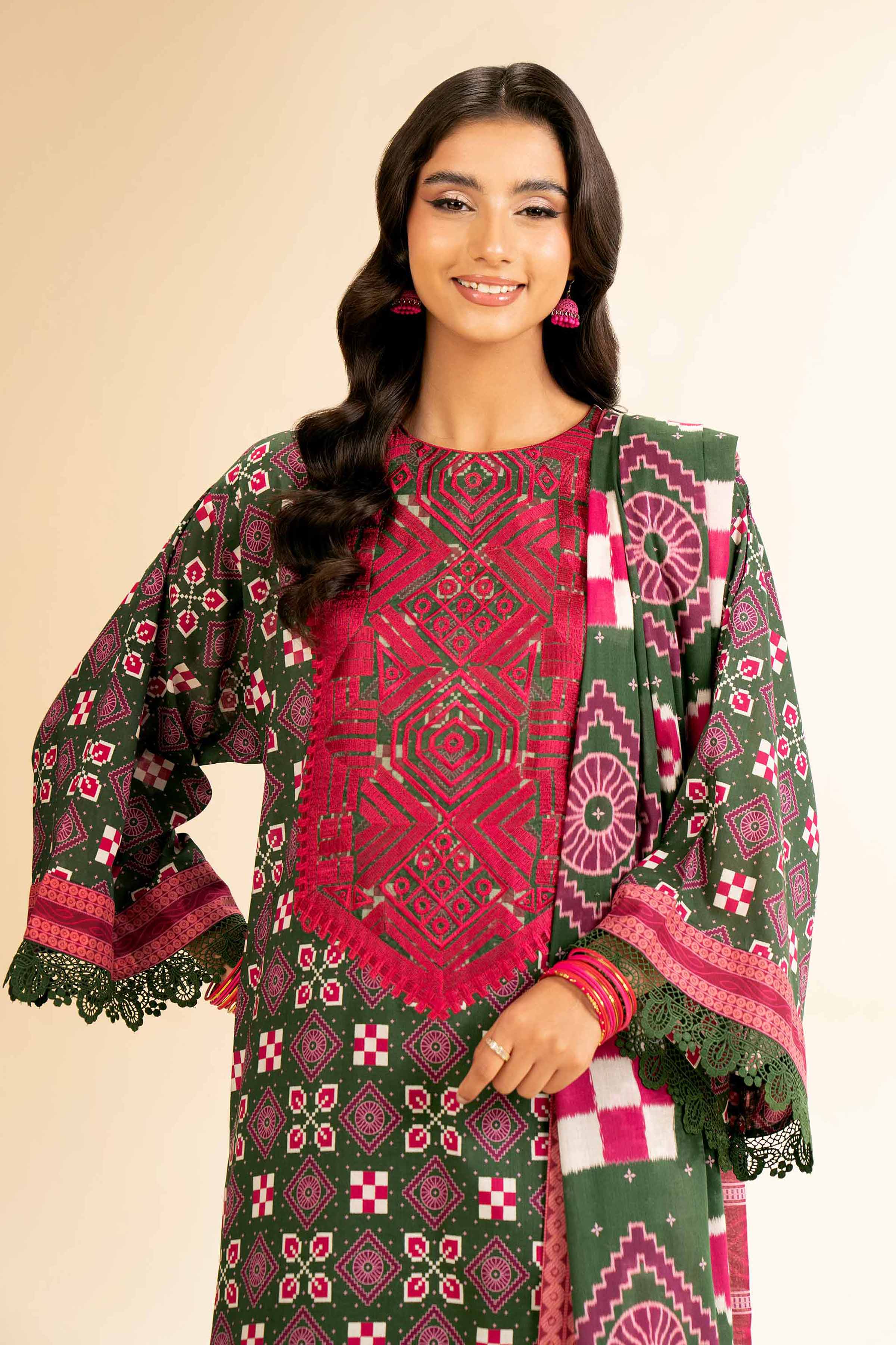 Nishat Linen 2 Piece - Printed Embroidered Suit - 42501158 Embroidered Eid Lawn Collection 0 - Image 2