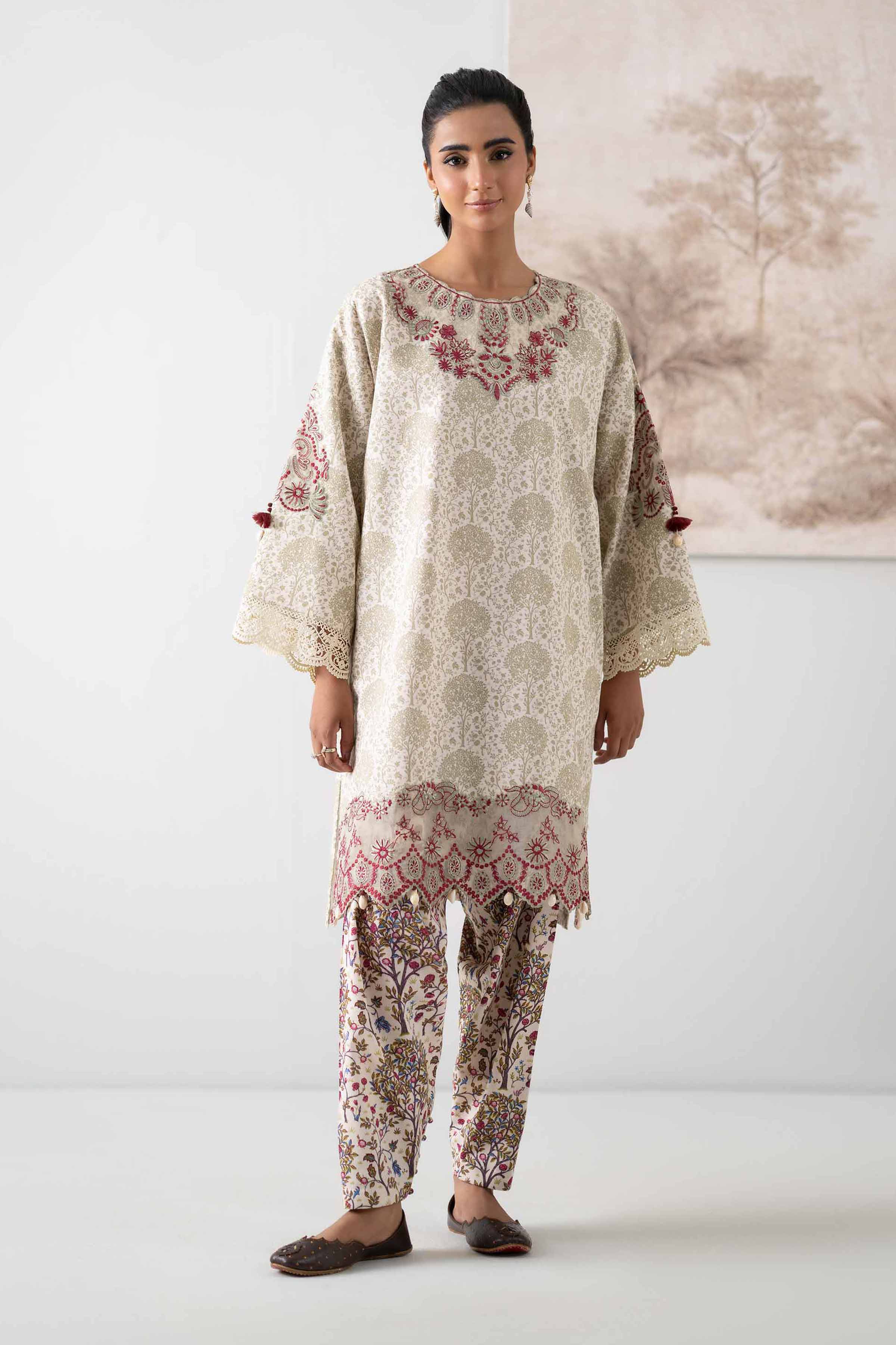 Nishat Linen 2 Piece - Printed Embroidered Suit - 42502810 Cozy Edit 2025