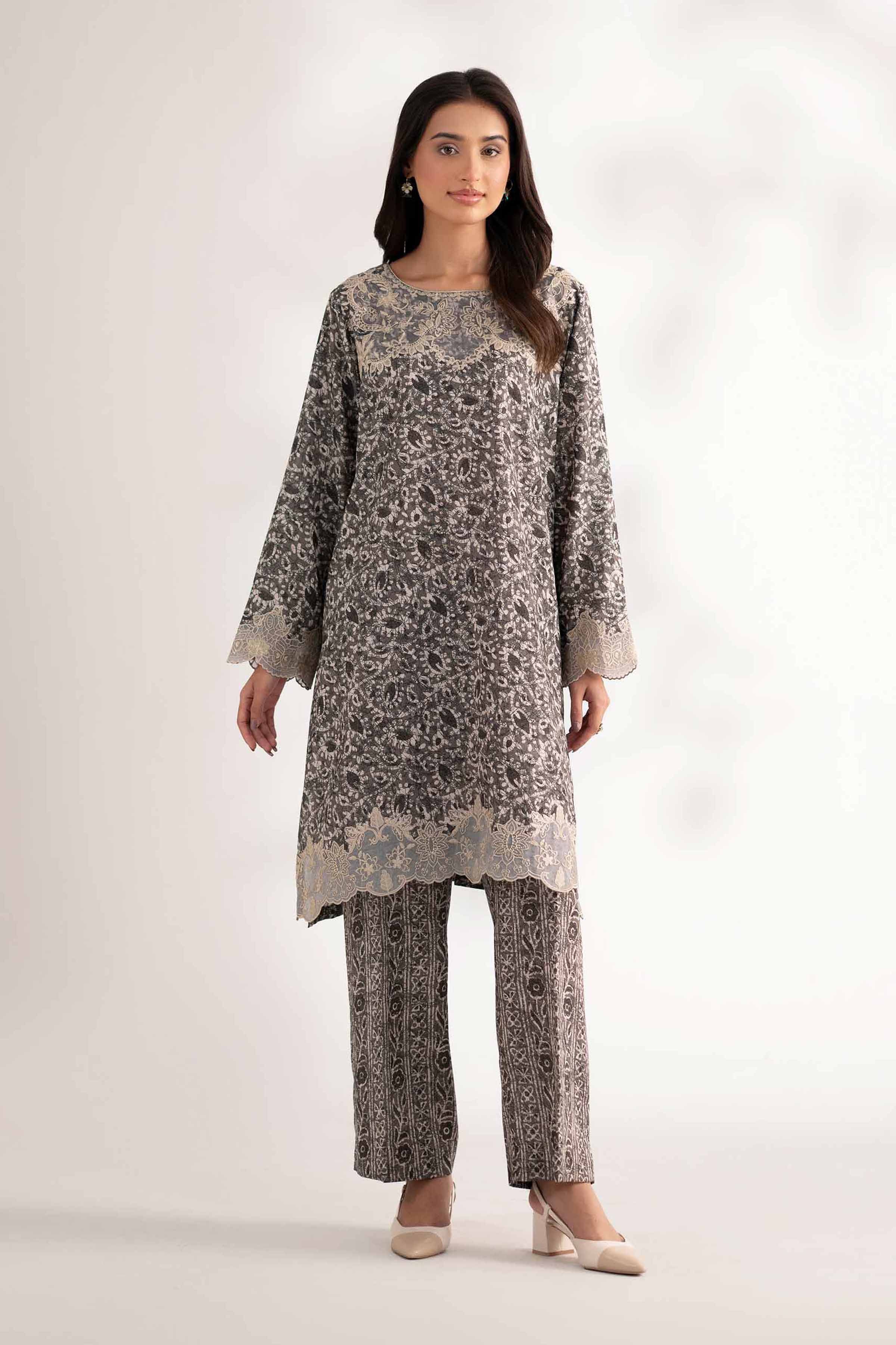 Nishat Linen 2 Piece - Printed Embroidered Suit - 42502817 Cozy Edit 2025