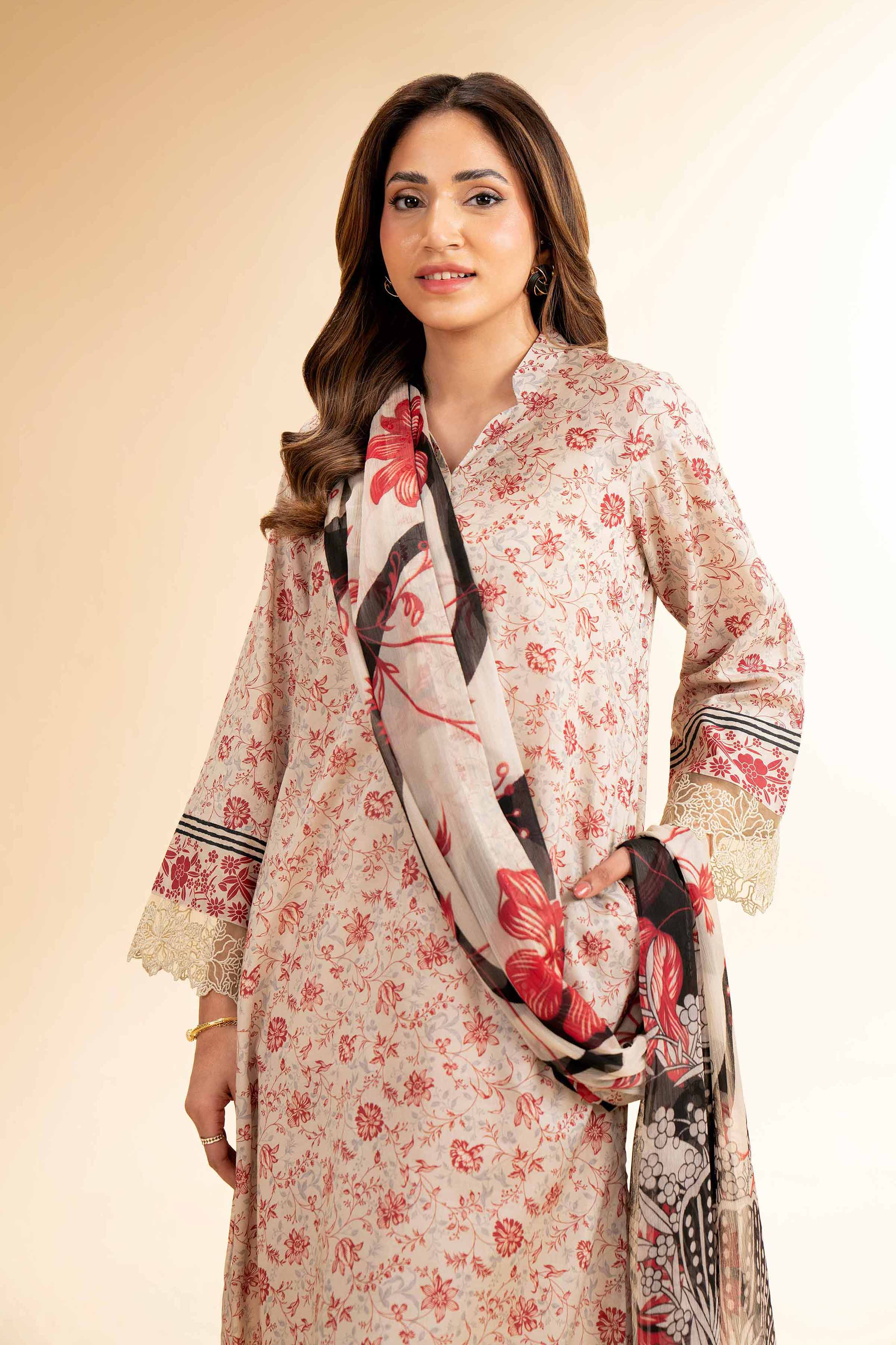 Nishat Linen 2 Piece - Printed With Laces Suit - 42501266 Digital Printed Lawn Eid Edition 2025 - Image 2