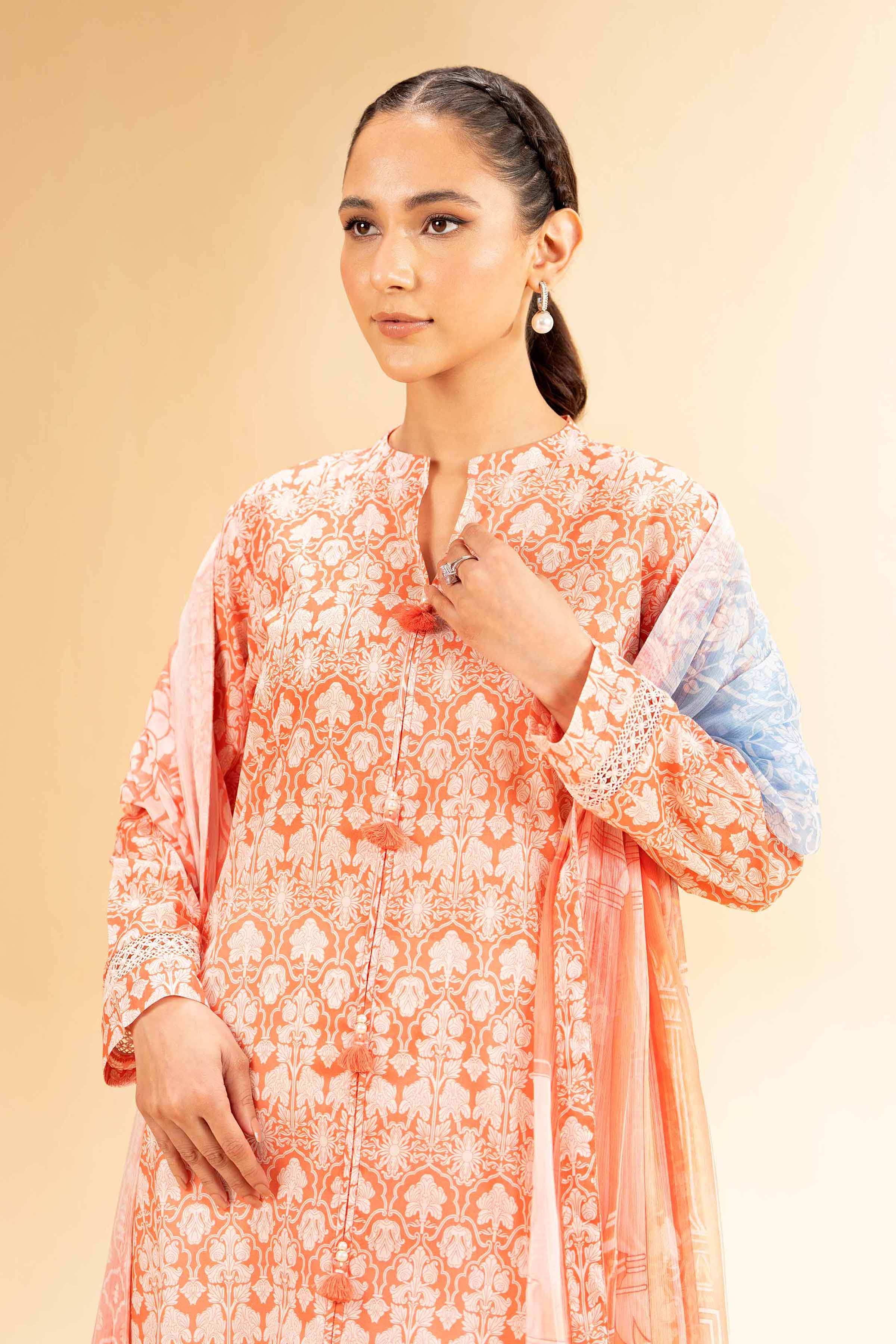 Nishat Linen 2 Piece - Printed With Laces Suit - 42501268 Digital Printed Lawn Eid Edition 2025 - Image 2