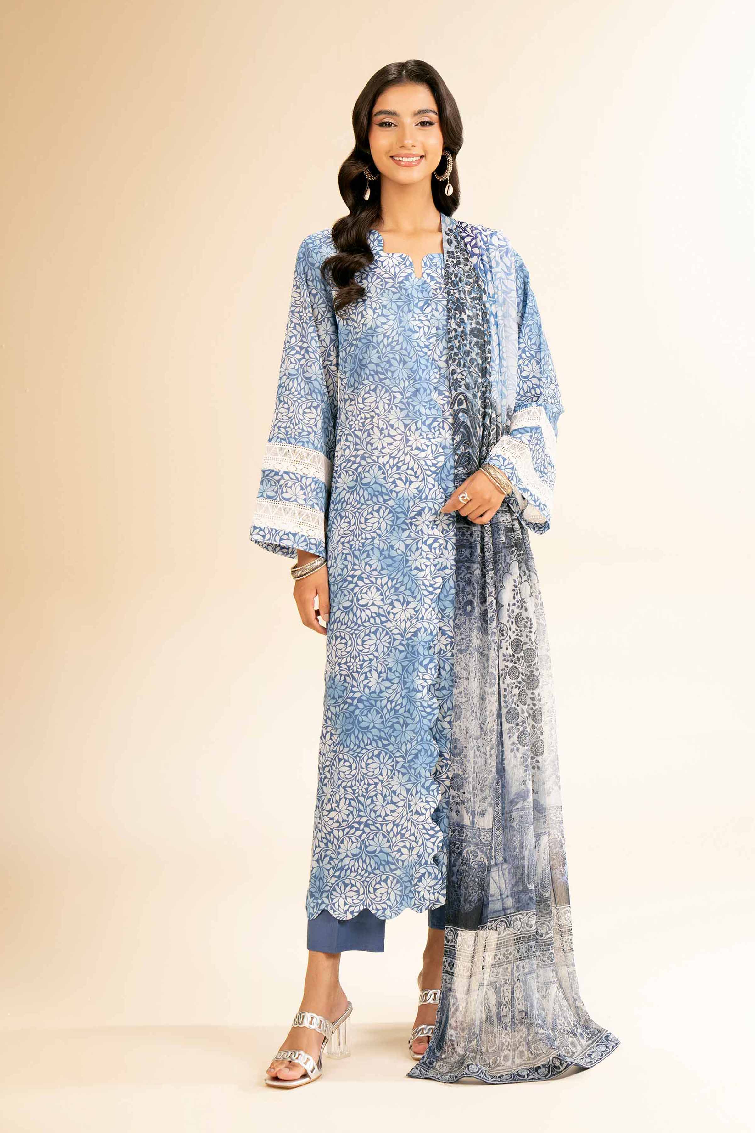 Nishat Linen 2 Piece - Printed With Laces Suit - 42501271  Digital Printed Lawn Eid Edition 2025