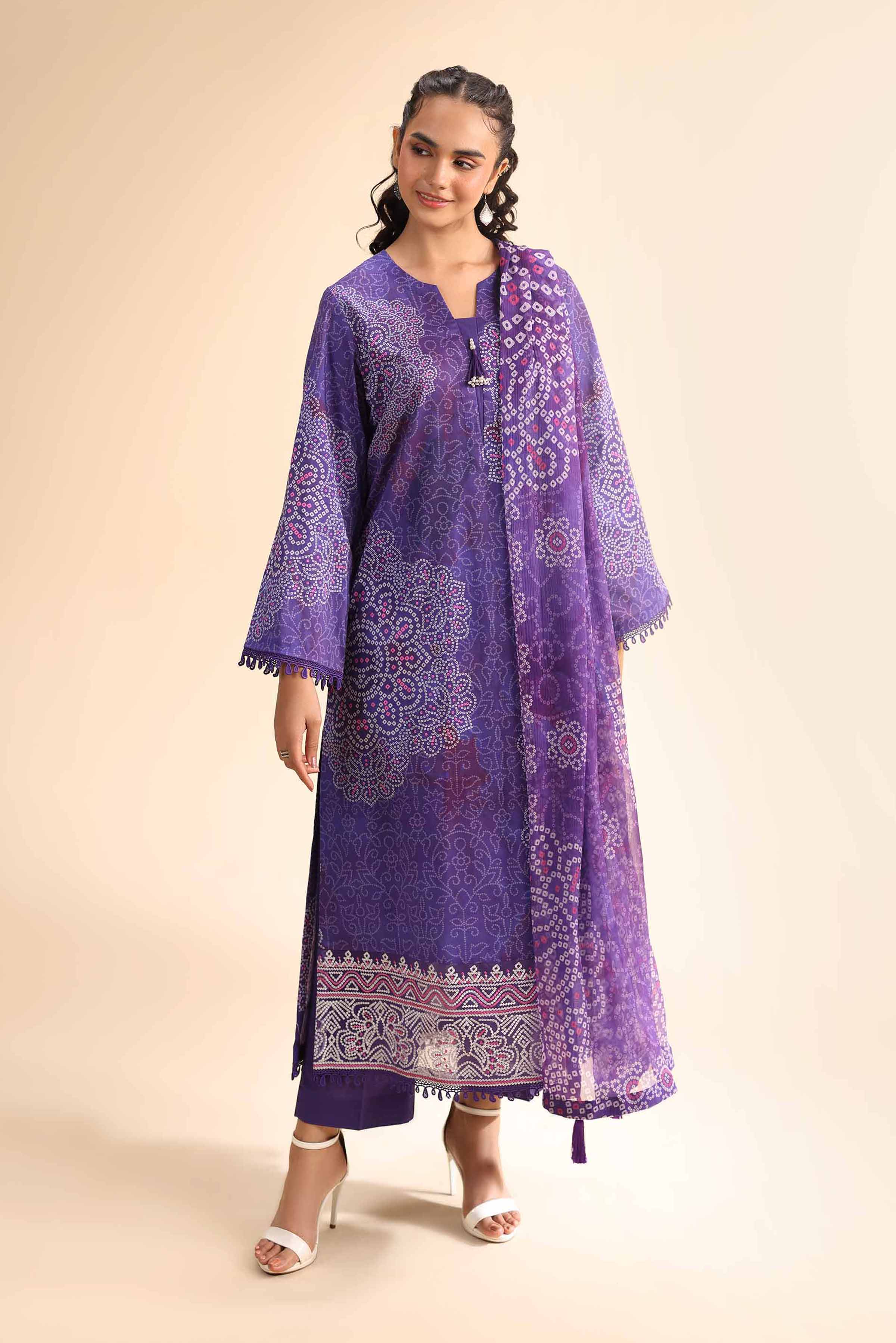 Nishat Linen 3 Piece - Digital Printed Embroidered Suit - 42501051 Spring Summer Prints 2025