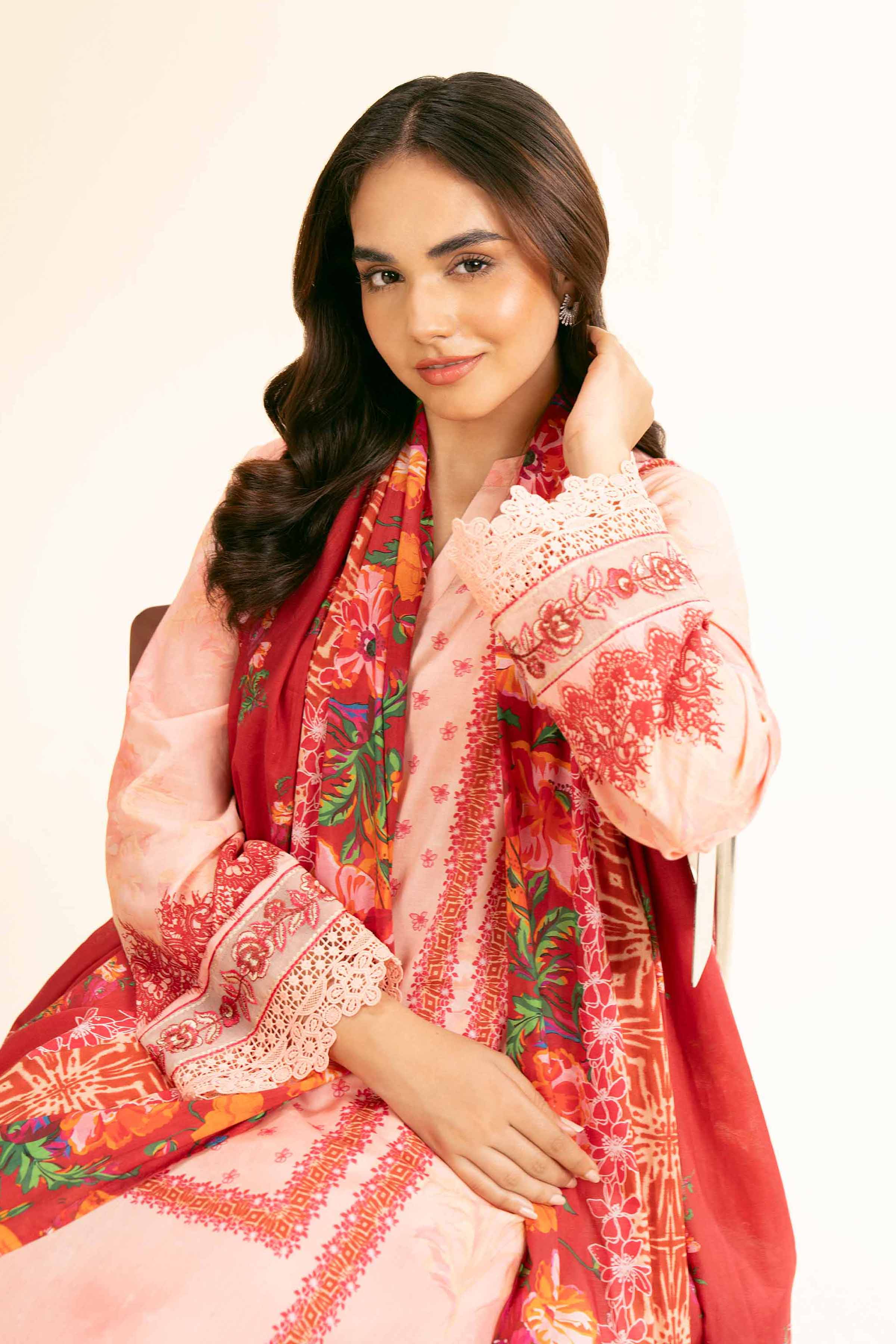 Nishat Linen 3 Piece - Digital Printed Embroidered Suit - 42501185 Embroidered Eid Lawn Collection 0 - Image 2