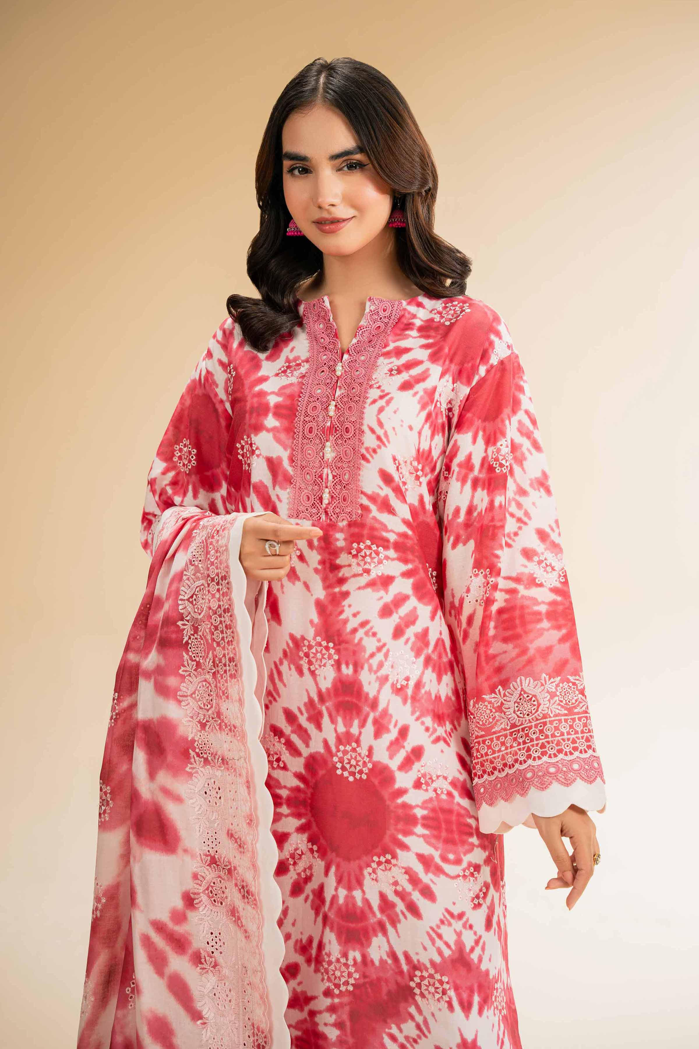 Nishat Linen 3 Piece - Digital Printed Embroidered Suit - 42501337 Embroidered Eid Lawn Collection 0 - Image 2