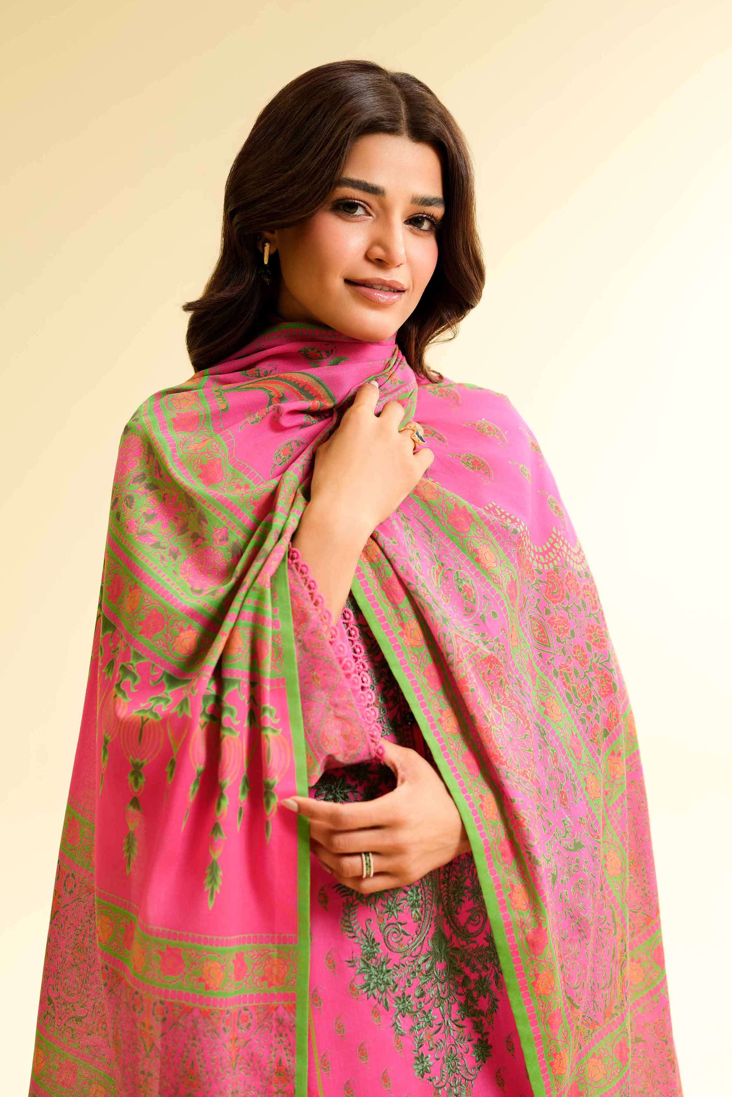 Nishat Linen 3 Piece - Digital Printed Embroidered Suit - 42501431 Embroidered Eid Lawn Collection 2025 - Image 2