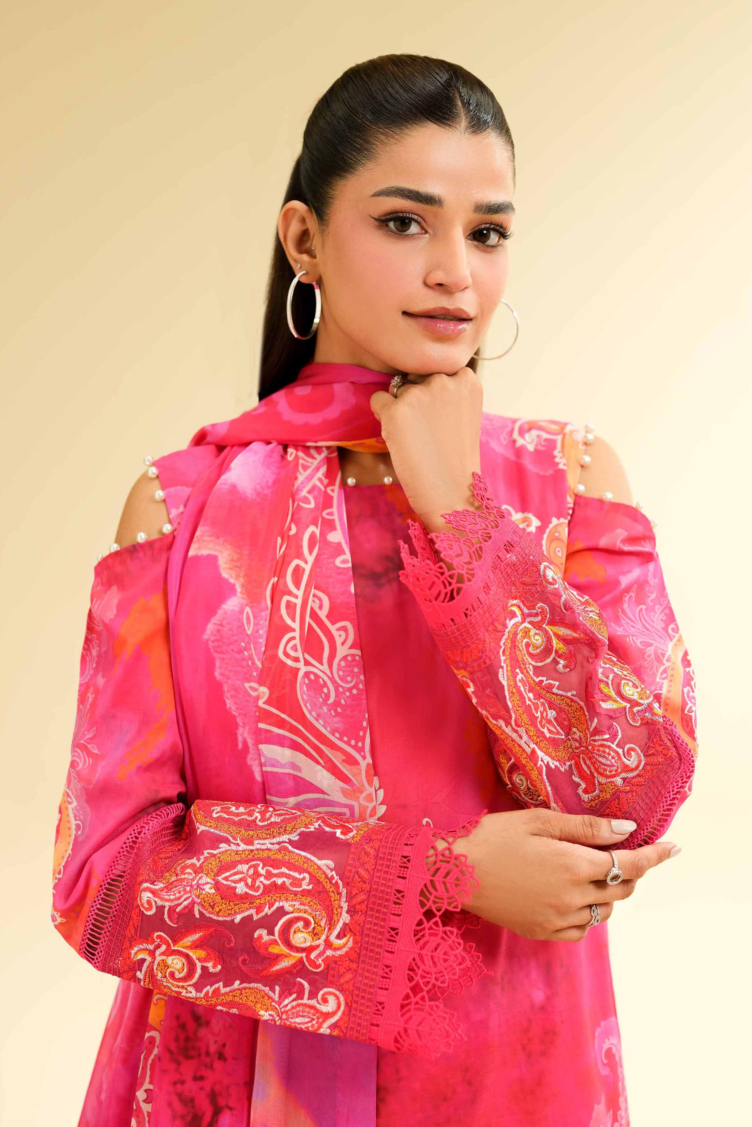 Nishat Linen 3 Piece - Digital Printed Embroidered Suit - 42501476 Embroidered Eid Lawn Collection 0 - Image 2