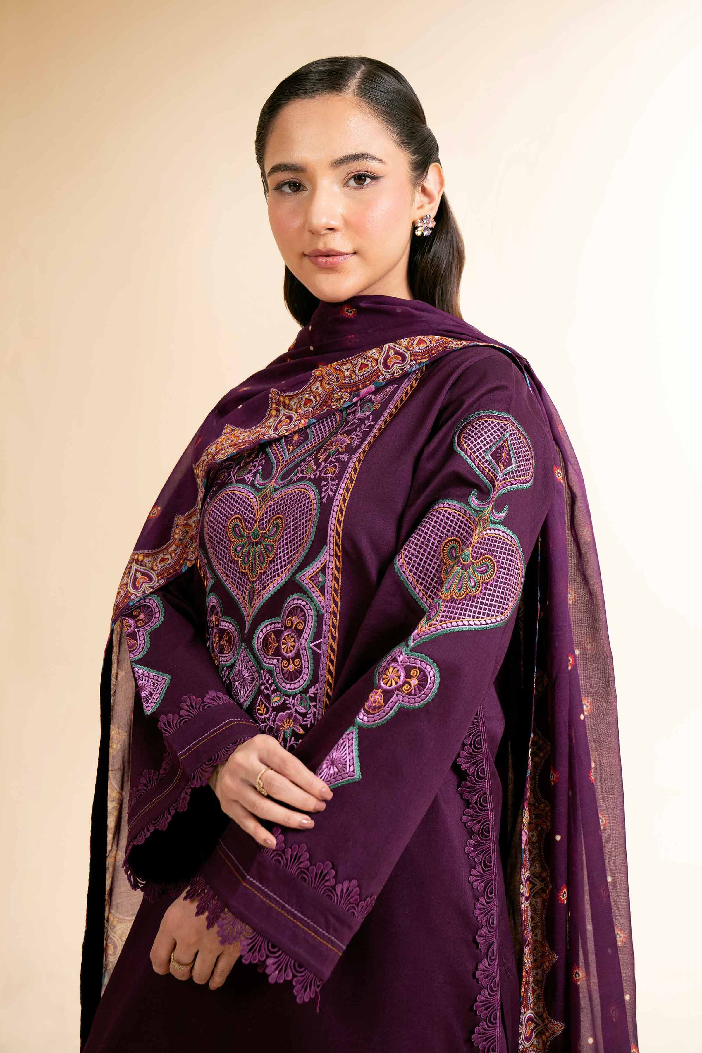Nishat Linen 3 Piece - Digital Printed Embroidered Suit - 42501583 Embroidered Eid Lawn Collection 2025 - Image 2