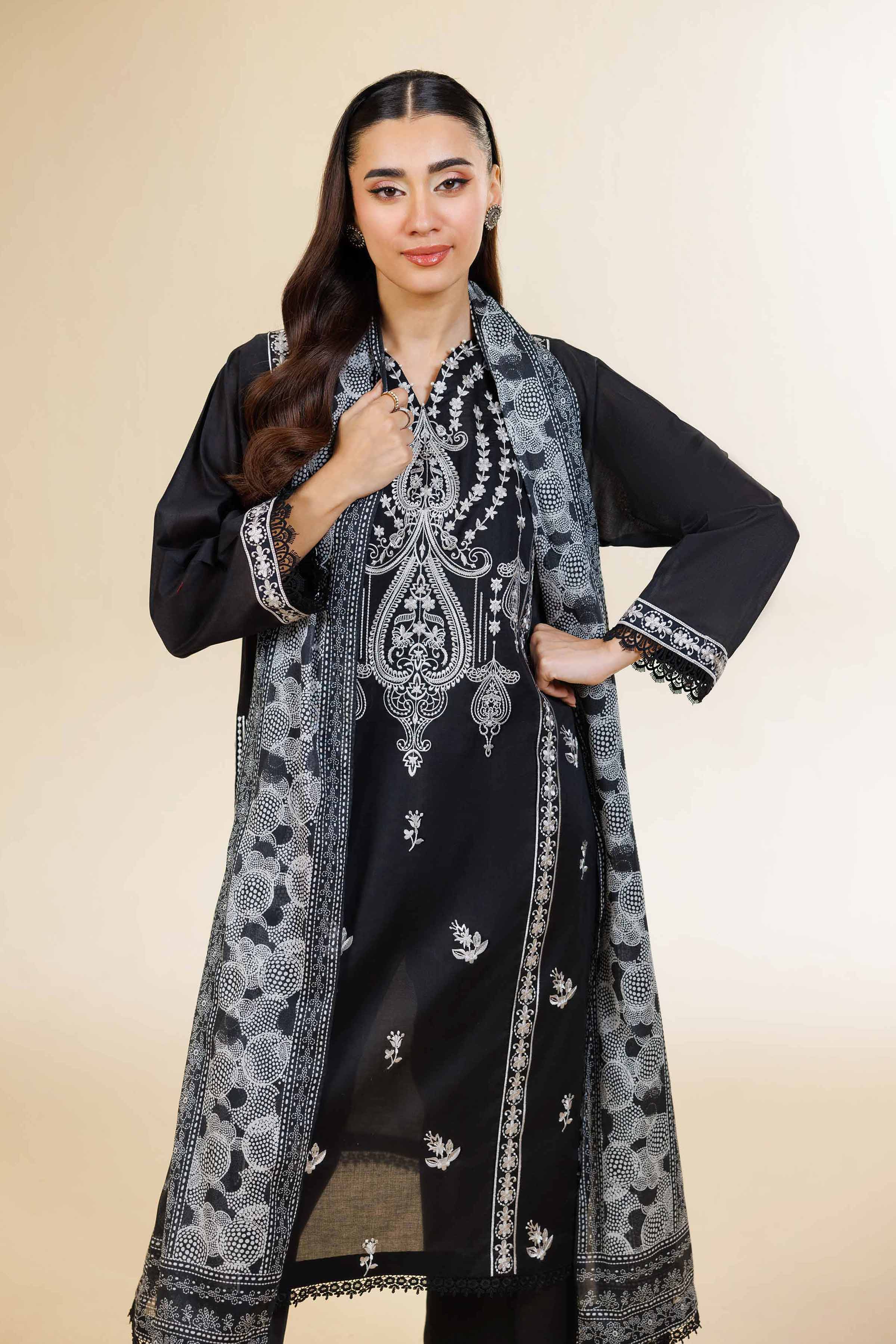 Nishat Linen 3 Piece - Digital Printed Embroidered Suit - 42501585 Embroidered Eid Lawn Collection 2025 - Image 2
