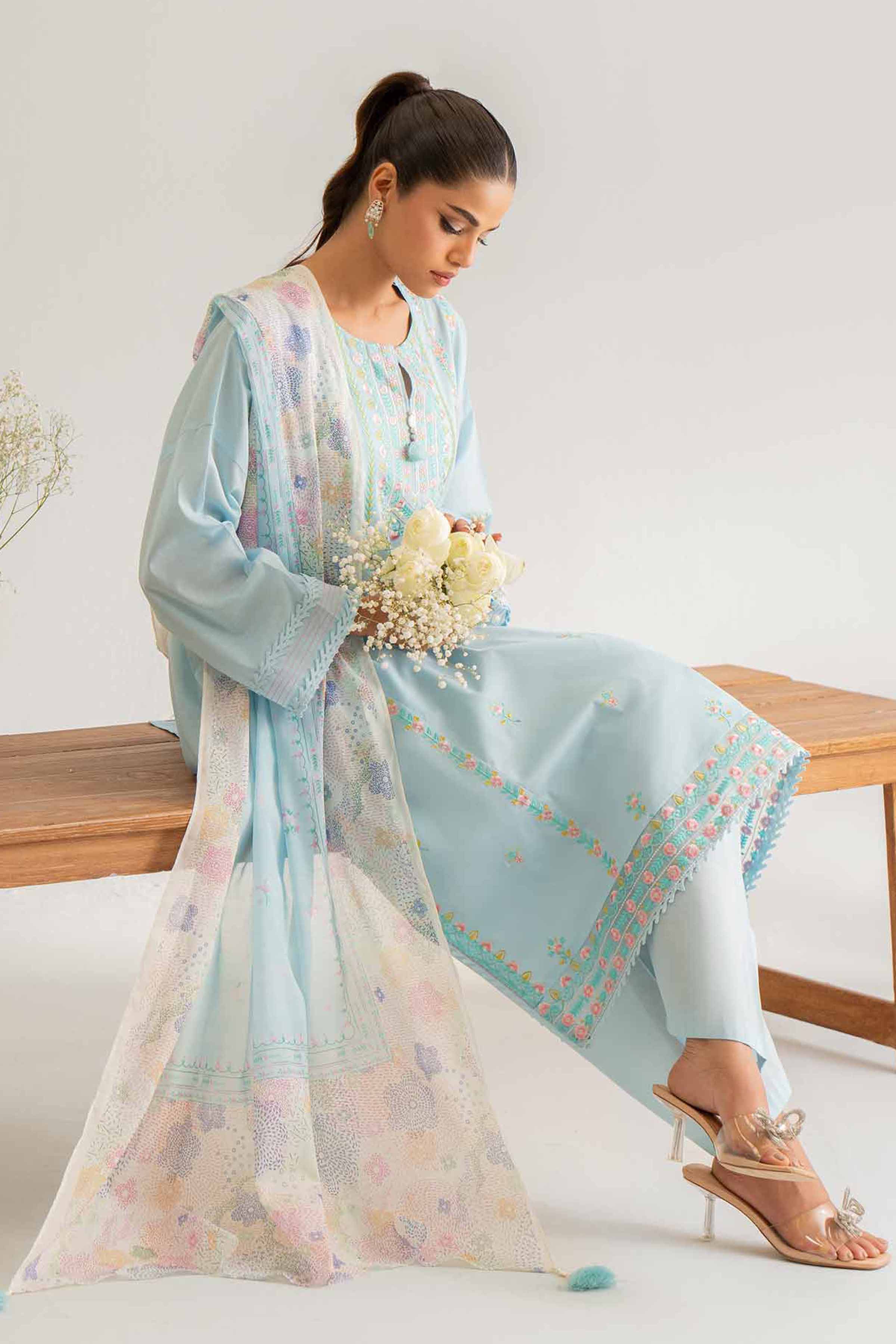 Nishat Linen 3 Piece - Digital Printed Embroidered Suit - 42501586 Embroidered Eid Lawn Collection 2025 - Image 2