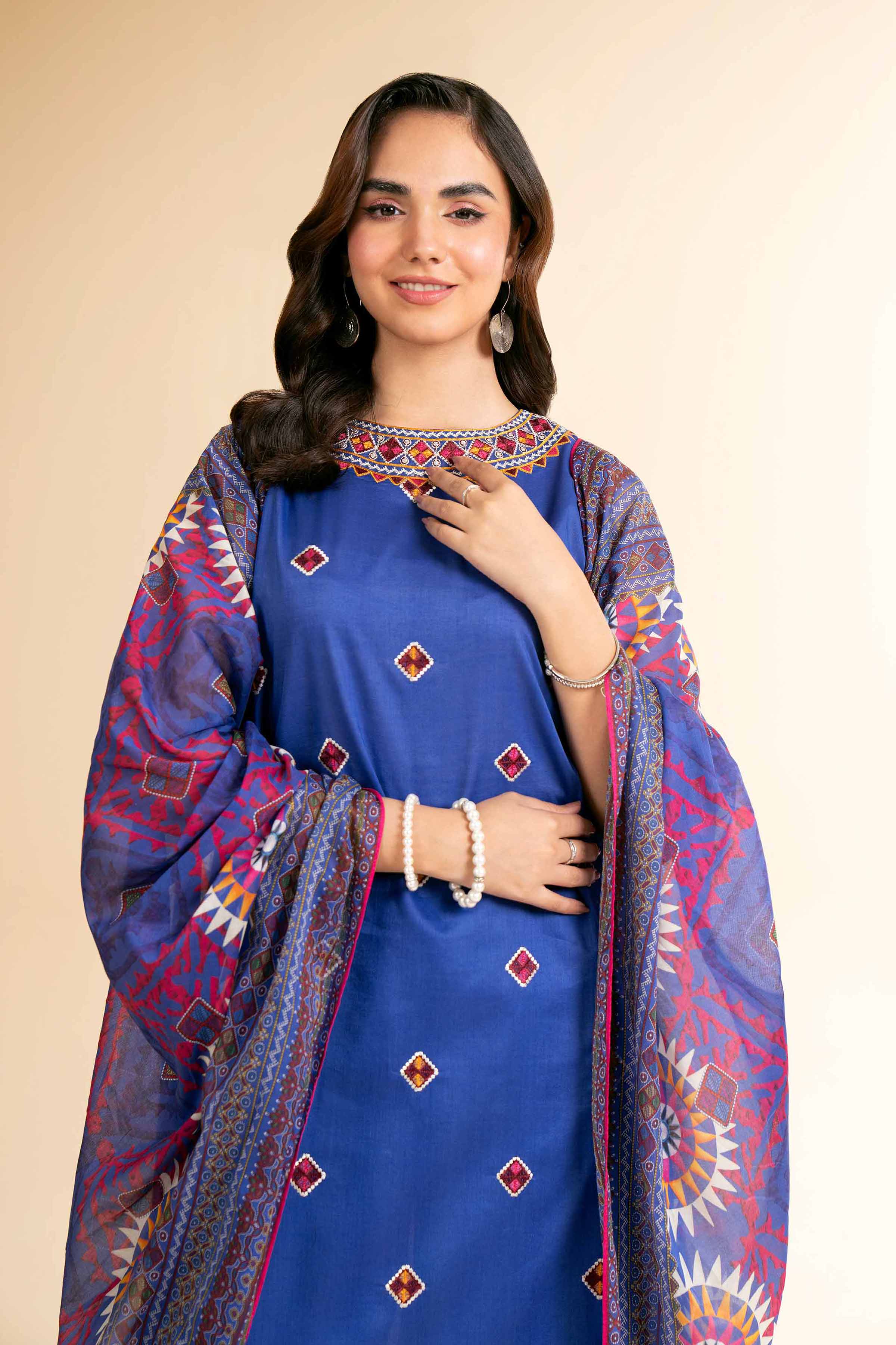 Nishat Linen 3 Piece - Digital Printed Embroidered Suit - 42501587 Embroidered Eid Lawn Collection 2025 - Image 2