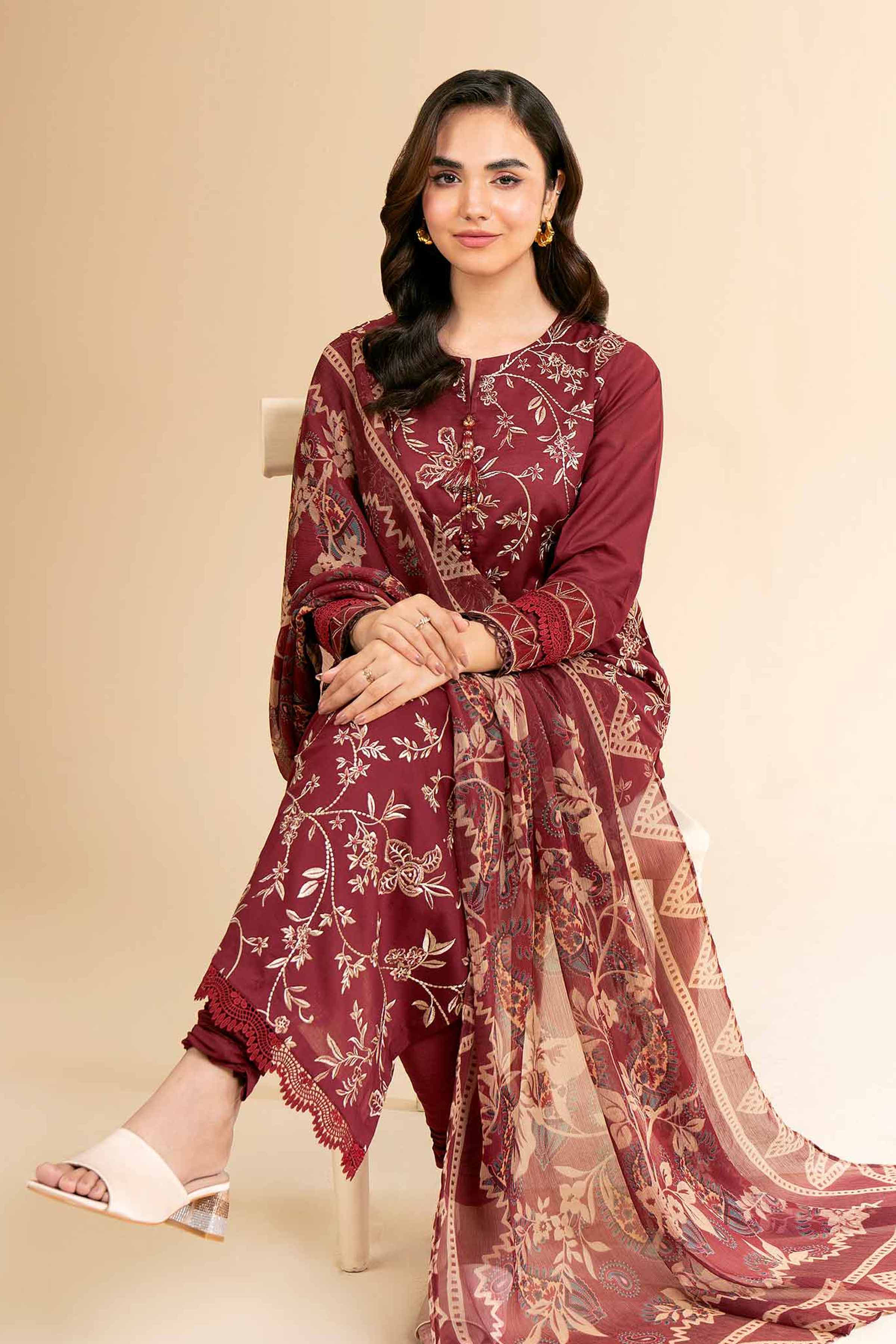 Nishat Linen 3 Piece - Digital Printed Embroidered Suit - 42501612 Embroidered Eid Lawn Collection 2025 - Image 2