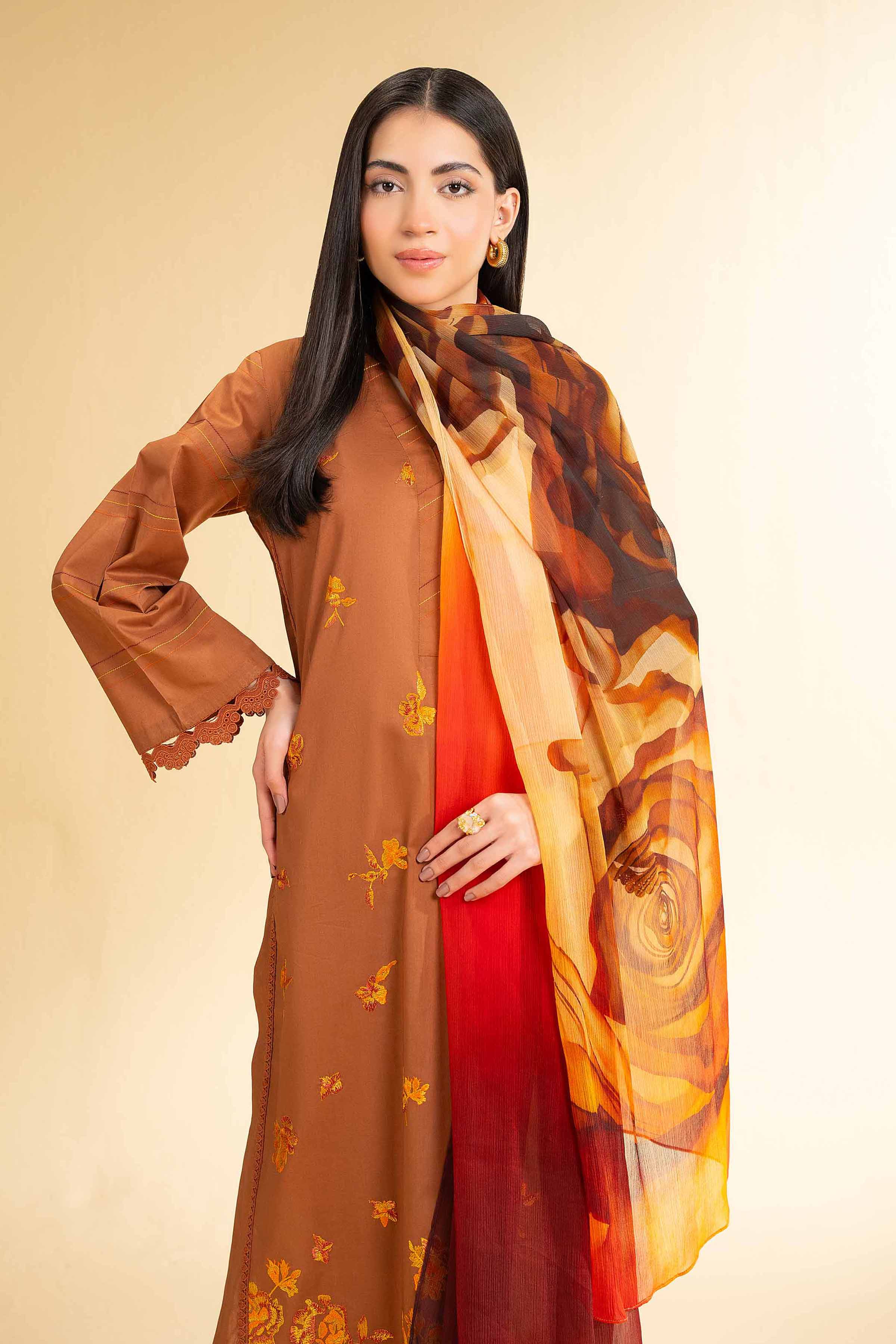 Nishat Linen 3 Piece - Digital Printed Embroidered Suit - 42501616 Embroidered Eid Lawn Collection 2025 - Image 2