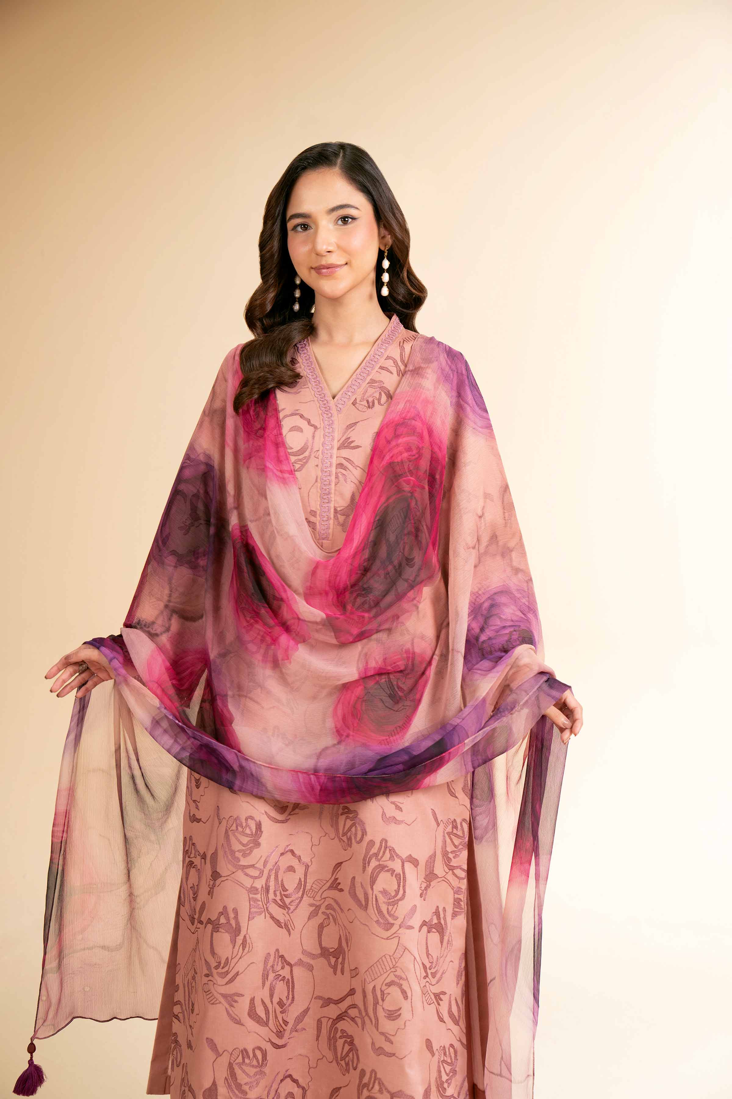 Nishat Linen 3 Piece - Digital Printed Embroidered Suit - 42501618 Embroidered Eid Lawn Collection 2025 - Image 2