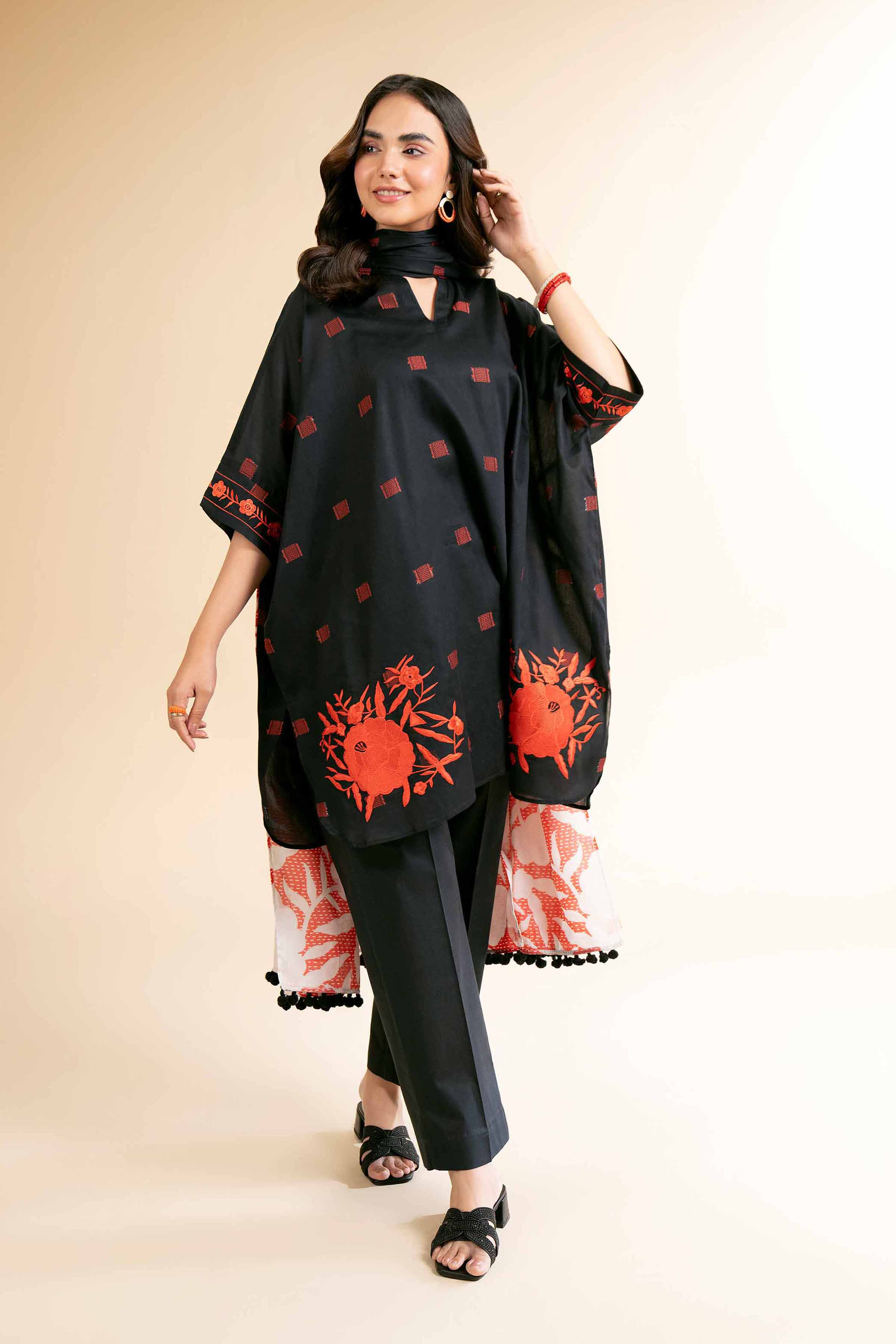 Nishat Linen 3 Piece - Digital Printed Embroidered Suit - 42501634 Embroidered Eid Lawn Collection 2025