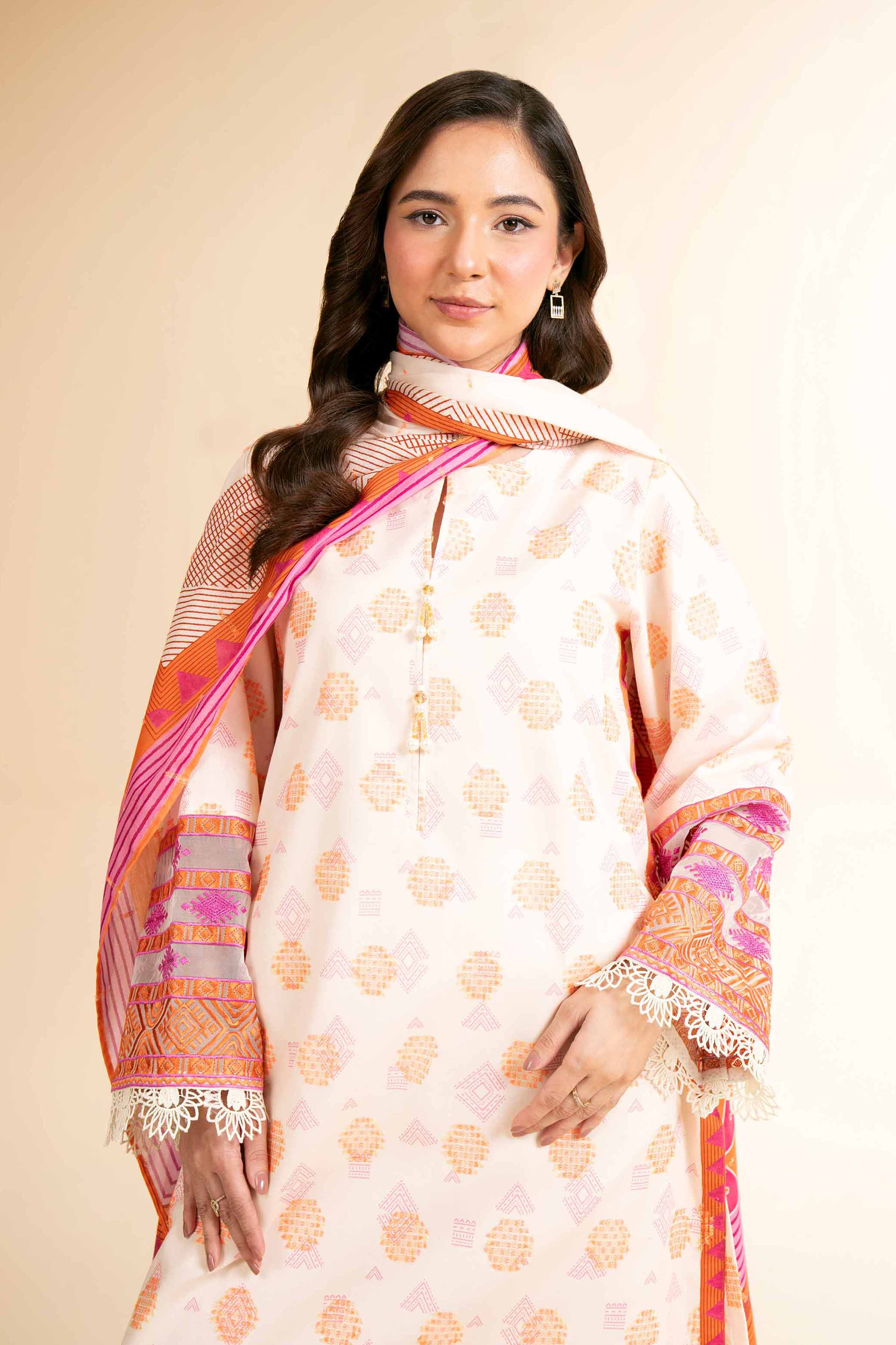 Nishat Linen 3 Piece - Digital Printed Embroidered Suit - 42501637 Embroidered Eid Lawn Collection 2025 - Image 2