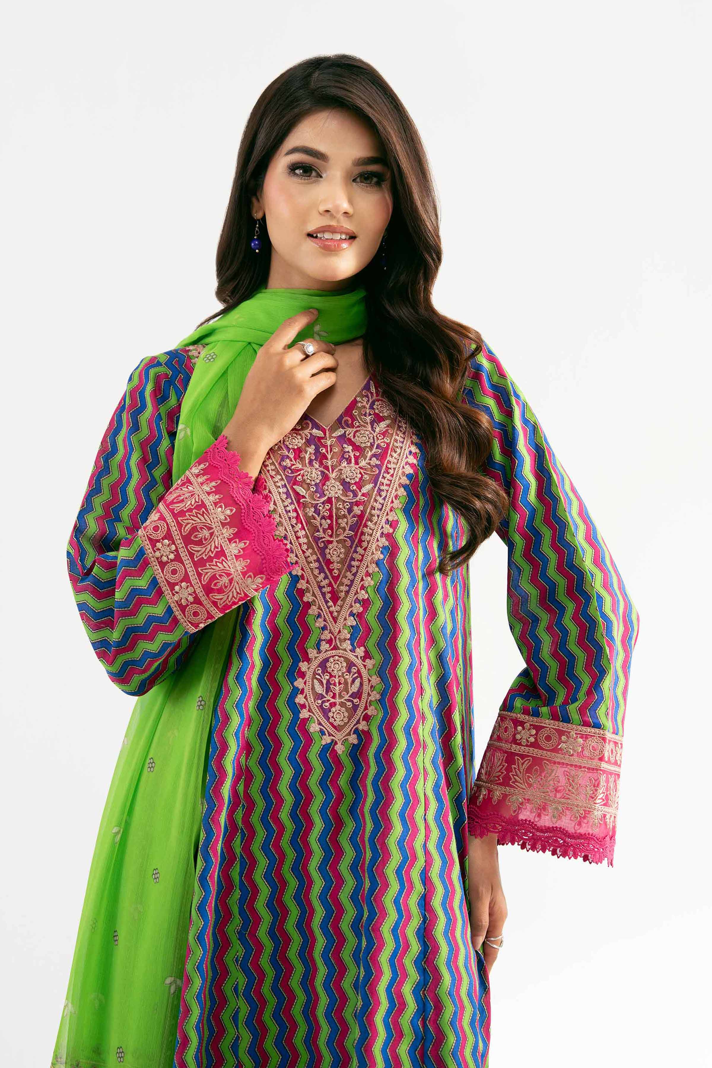 Nishat Linen 3 Piece - Digital Printed Embroidered Suit - 42501699 Embroidered Eid Lawn Collection 2025 - Image 2