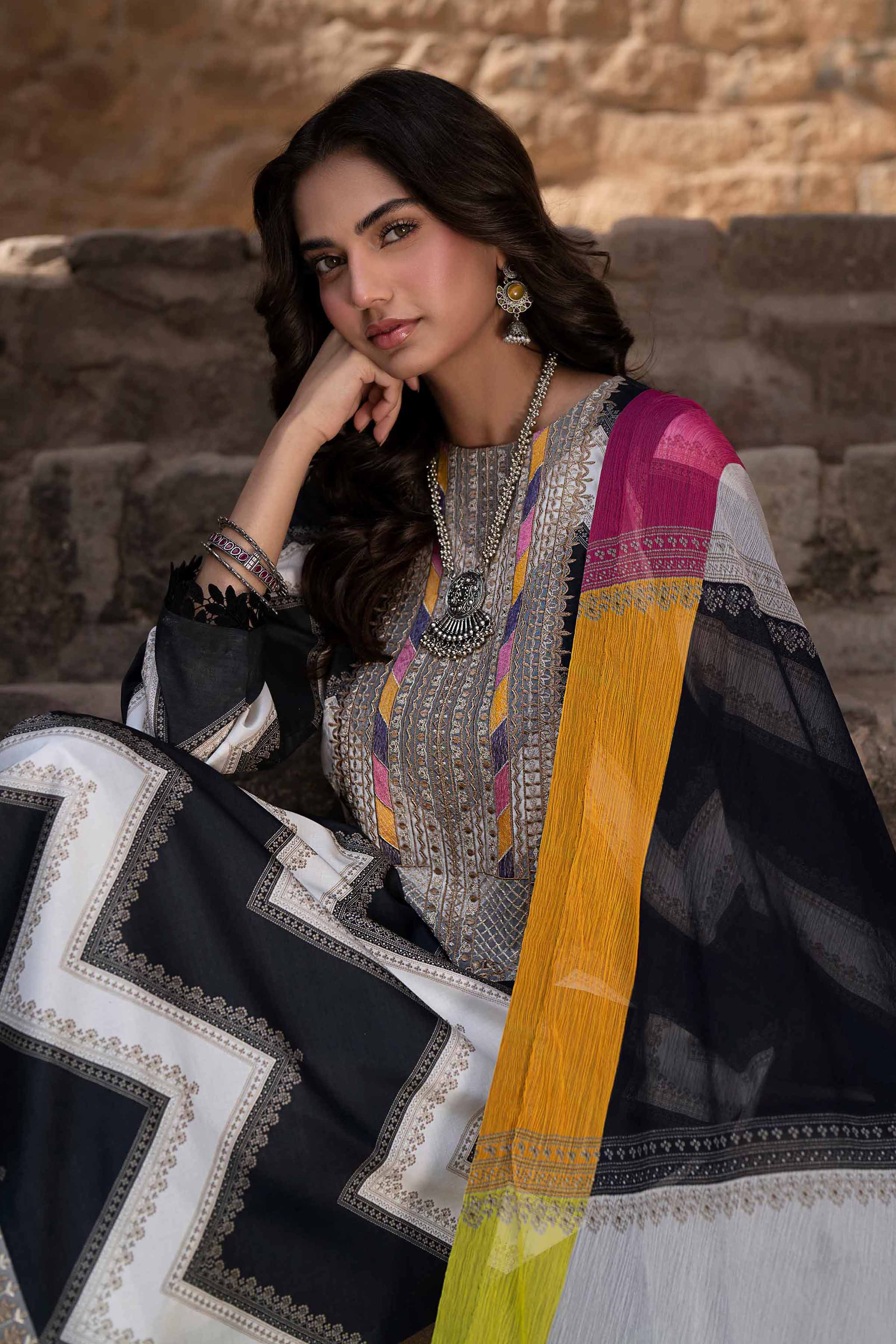 Nishat Linen 3 Piece - Digital Printed Embroidered Suit - 42501700 Embroidered Eid Lawn Collection 2025 - Image 2