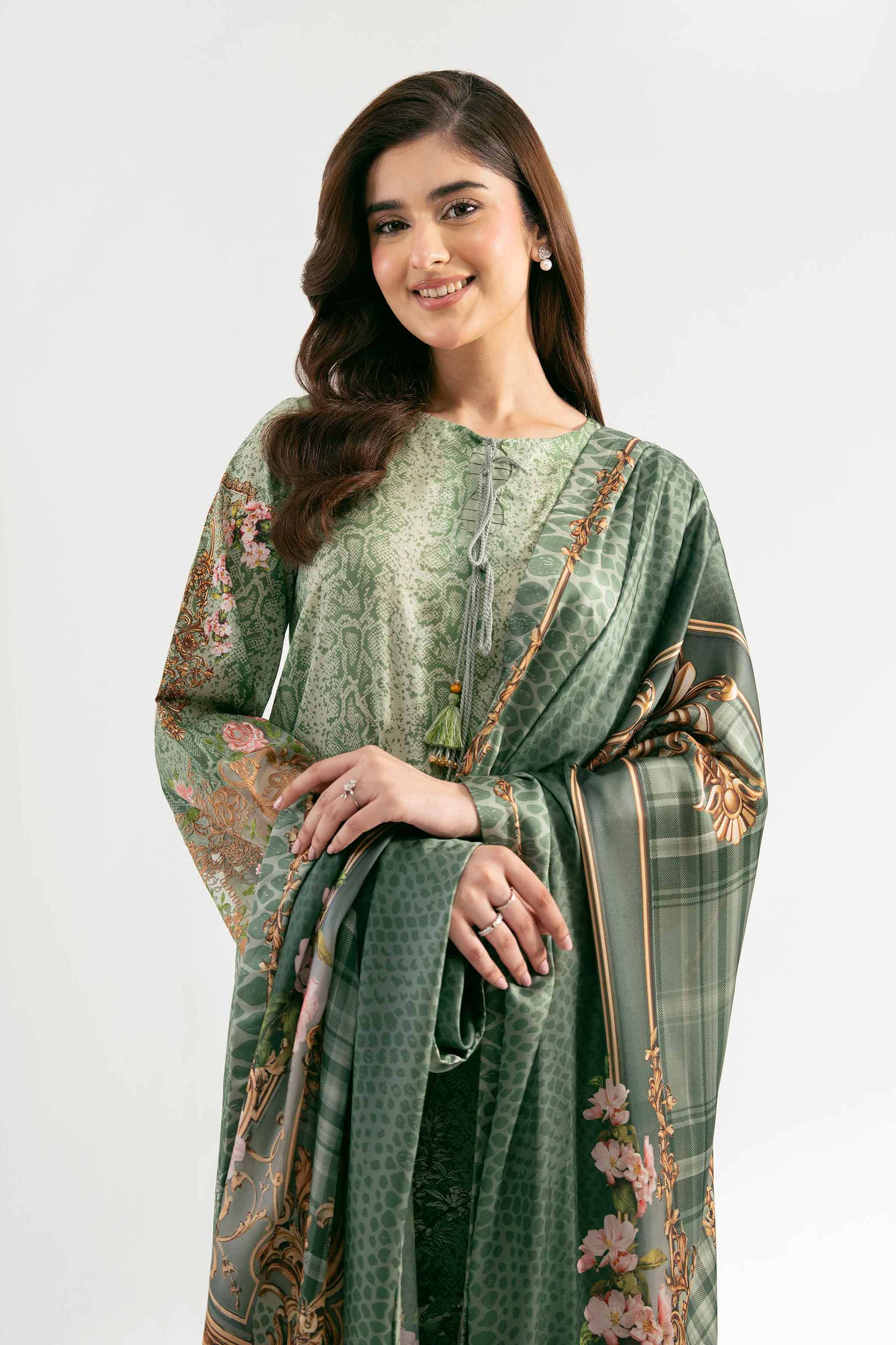 Nishat Linen 3 Piece - Digital Printed Embroidered Suit - 42501841 Embroidered Eid Lawn Collection 2025 - Image 2