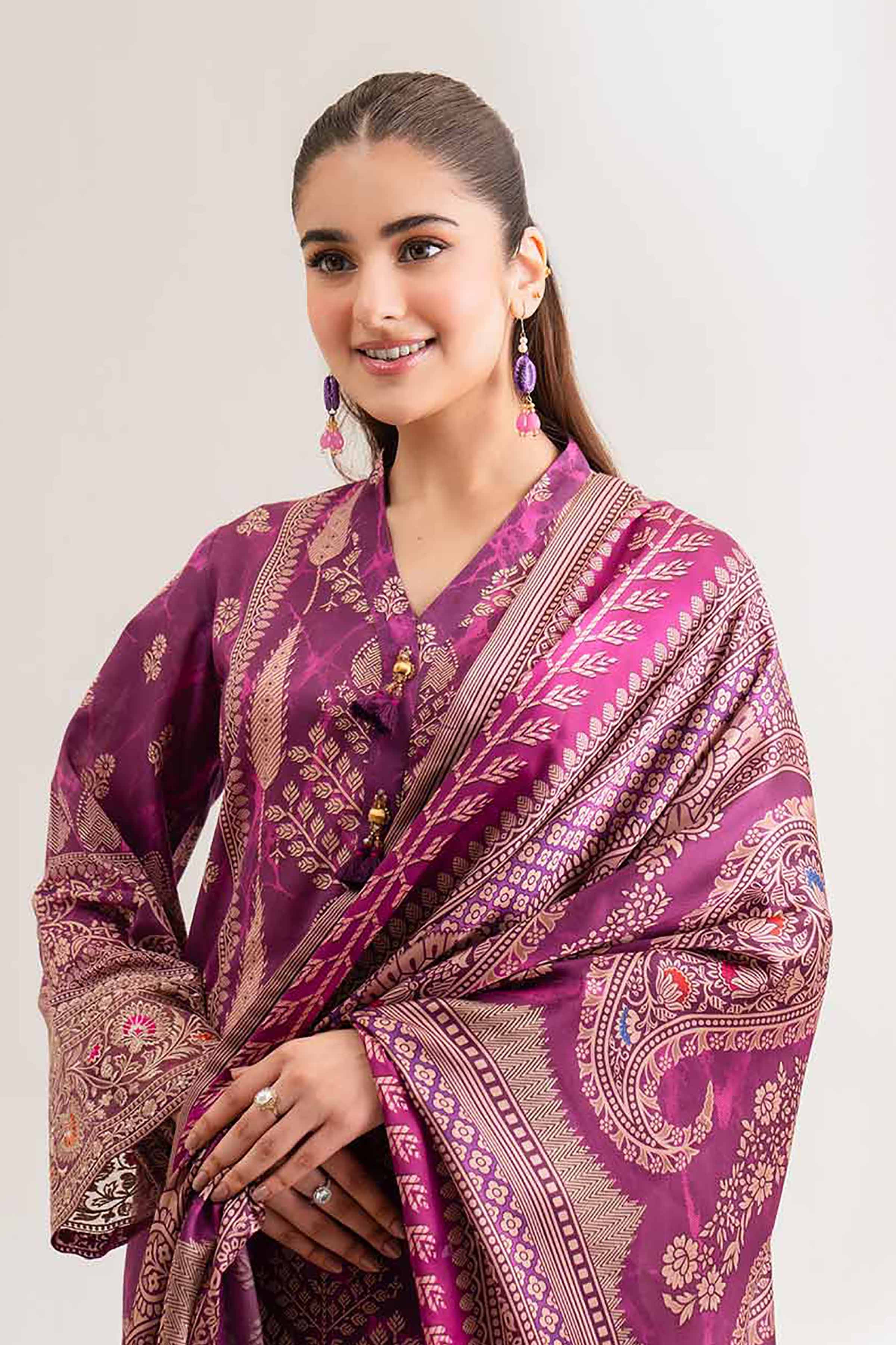 Nishat Linen 3 Piece - Digital Printed Embroidered Suit - 42501845 Embroidered Eid Lawn Collection 2025 - Image 2