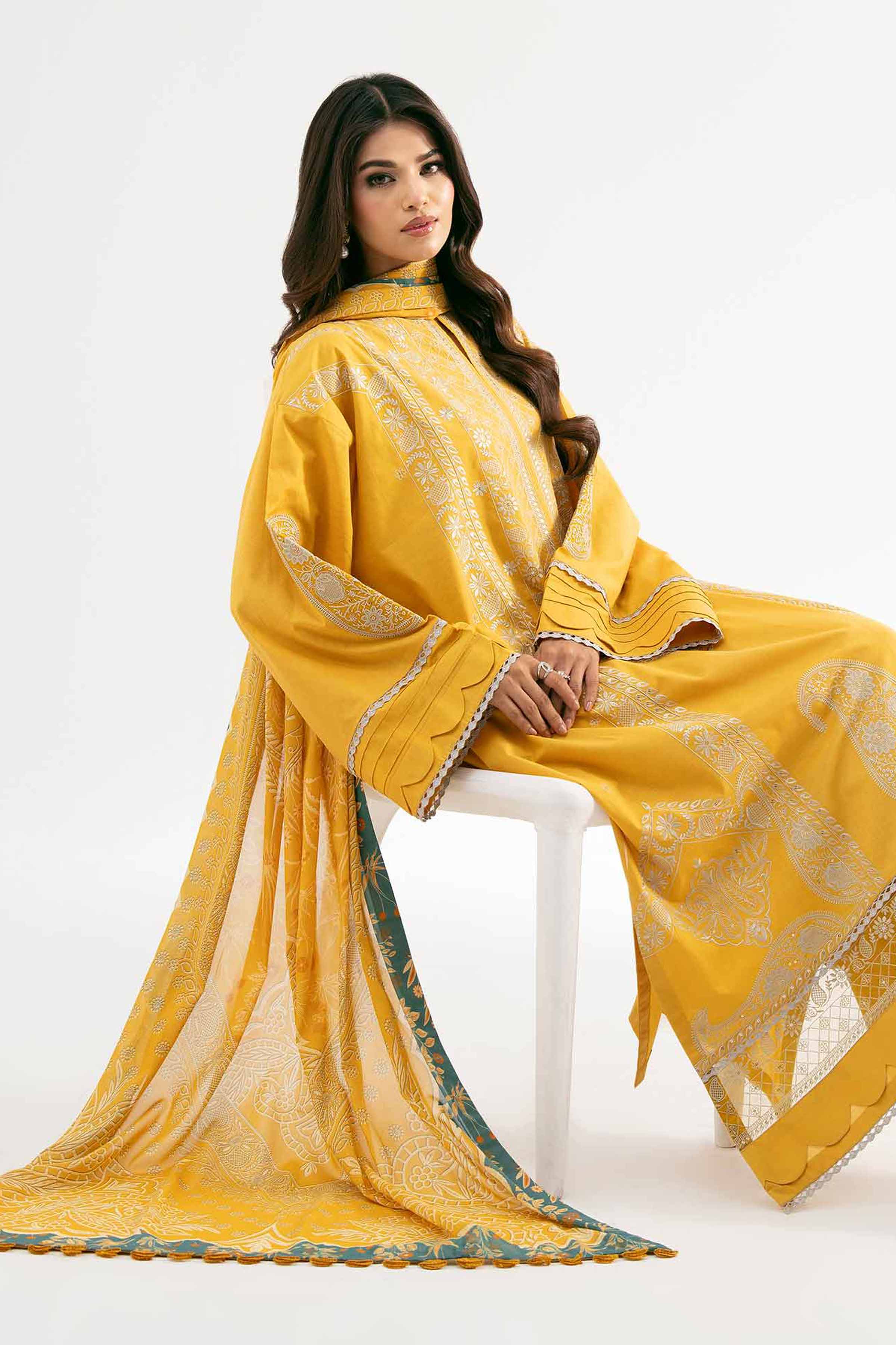 Nishat Linen 3 Piece - Digital Printed Embroidered Suit - 42501886 Embroidered Eid Lawn Collection 2025 - Image 2