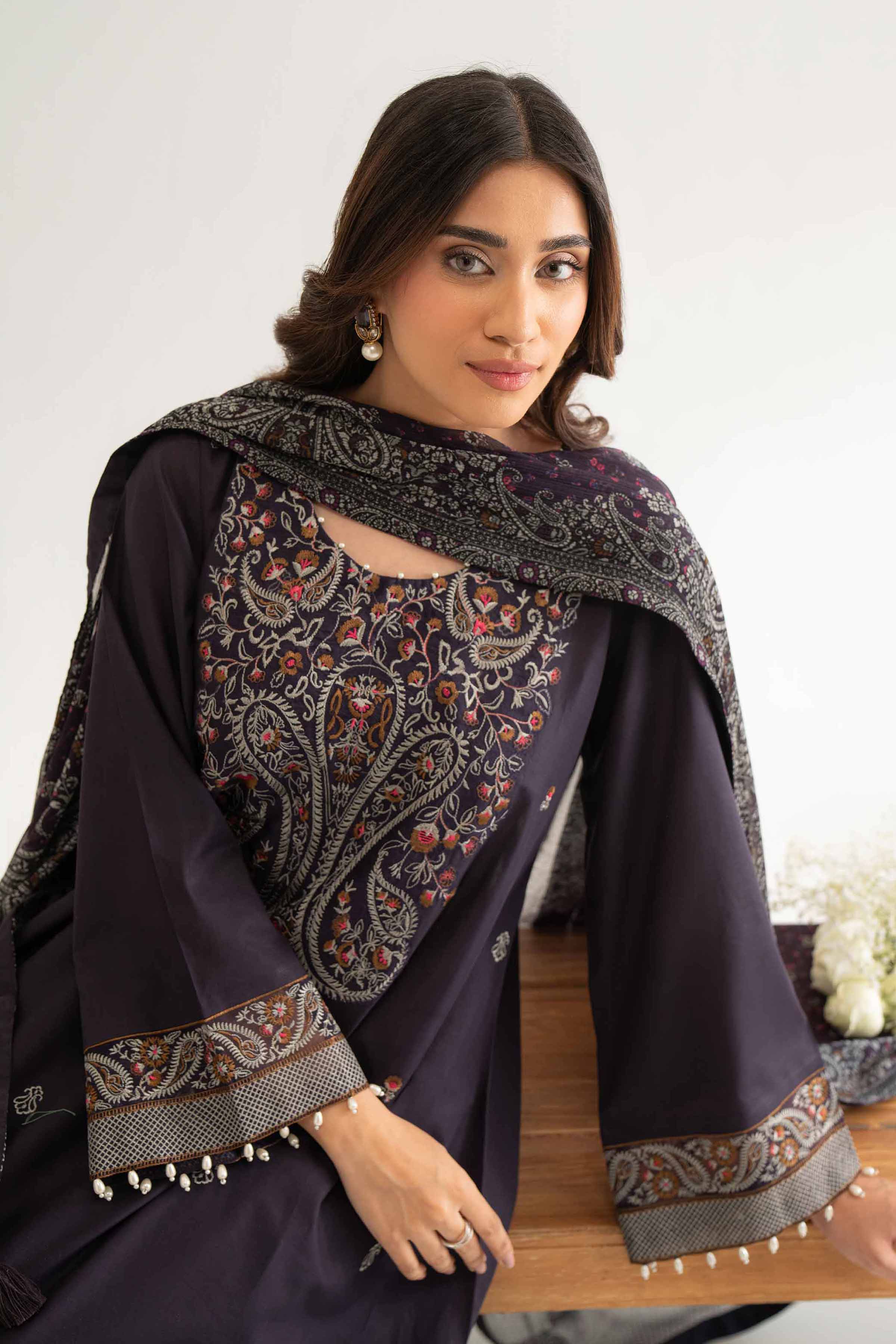 Nishat Linen 3 Piece - Digital Printed Embroidered Suit - 42501989 Embroidered Eid Lawn Collection 2025 - Image 2