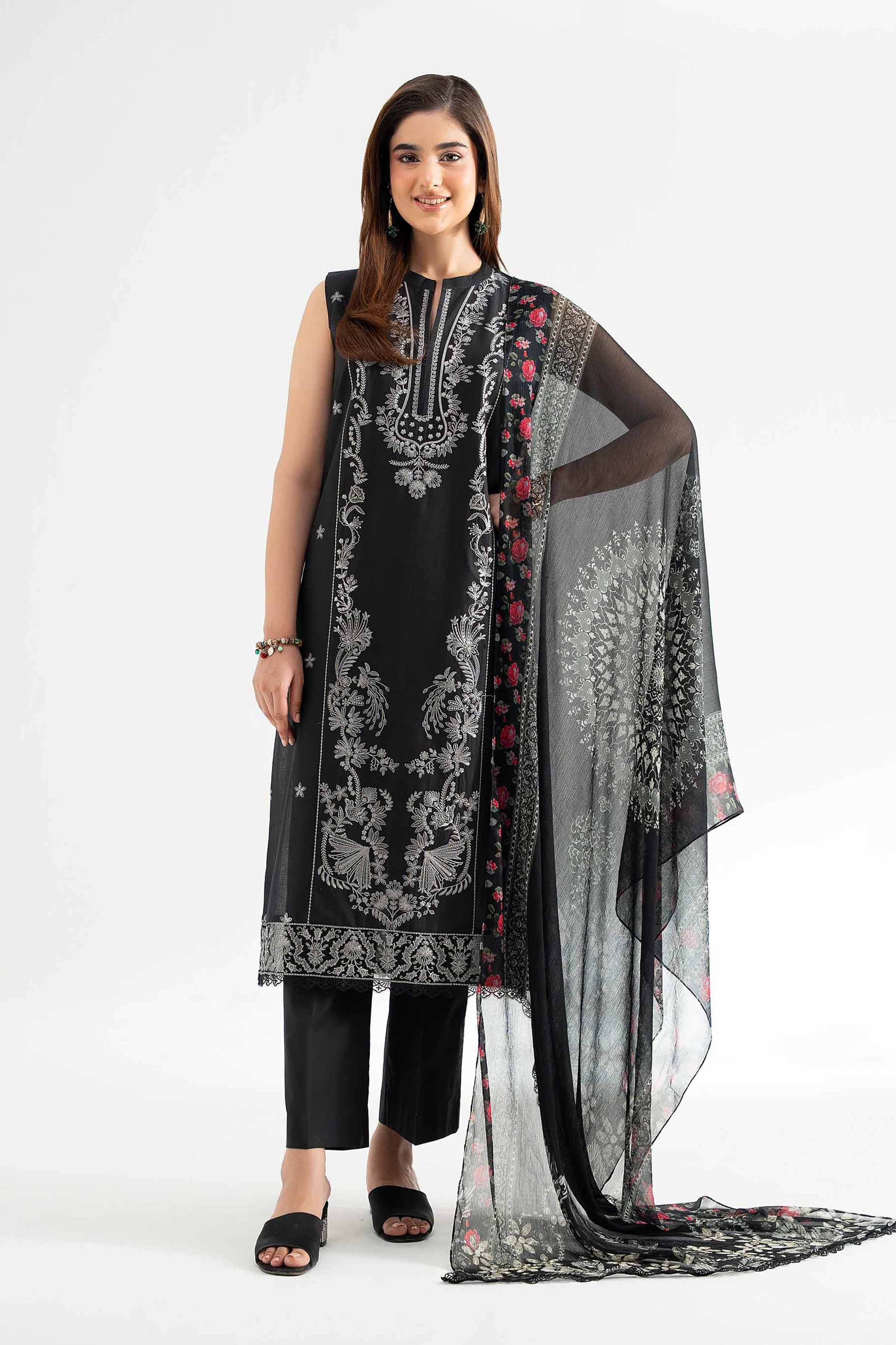 Nishat Linen 3 Piece - Digital Printed Embroidered Suit - 42501990 Embroidered Eid Lawn Collection 2025