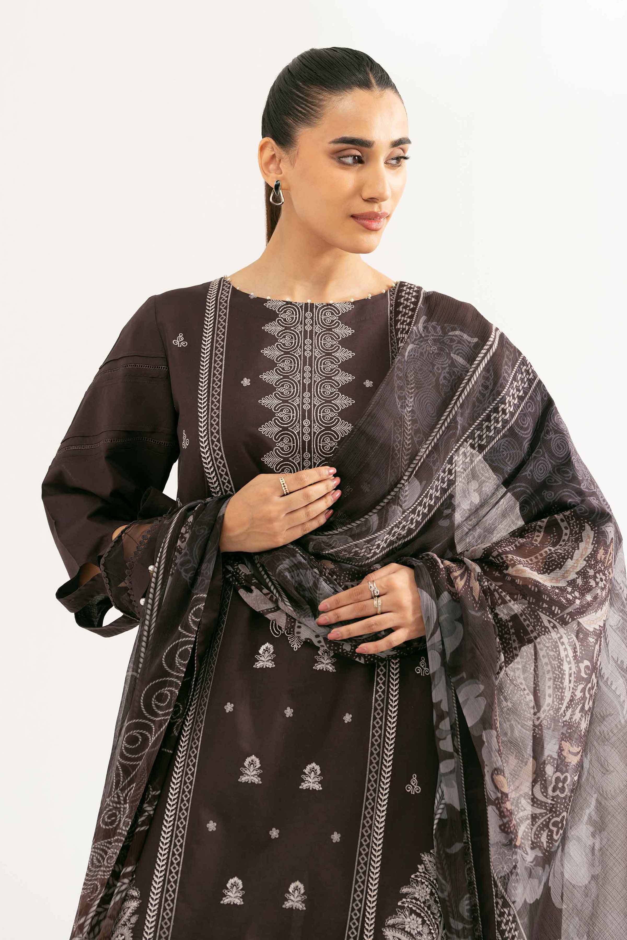 Nishat Linen 3 Piece - Digital Printed Embroidered Suit - 42502104 Embroidered Eid Lawn Collection 2025 - Image 2