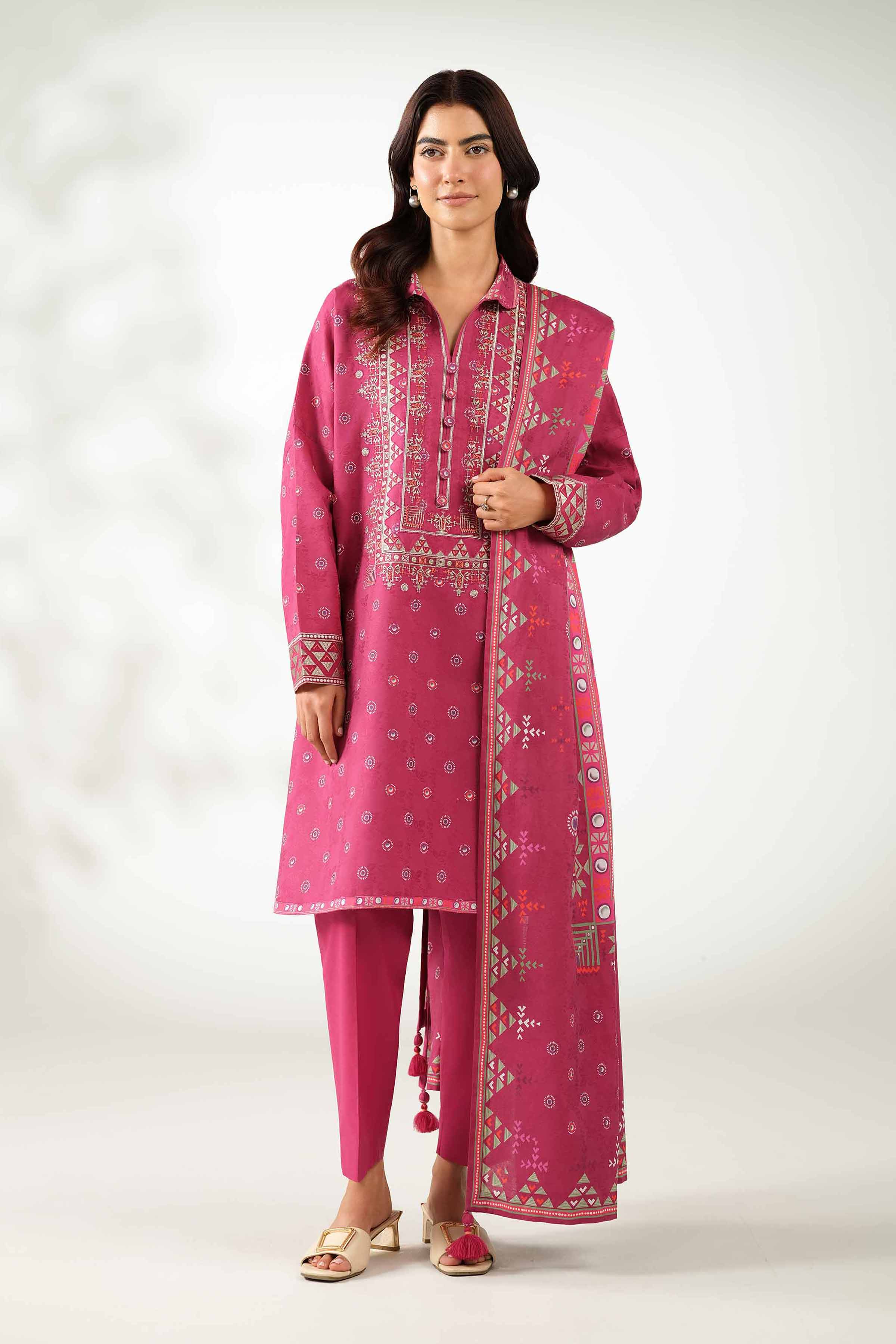 Nishat Linen 3 Piece - Digital Printed Embroidered Suit - 42502897 Cozy Edit 2025