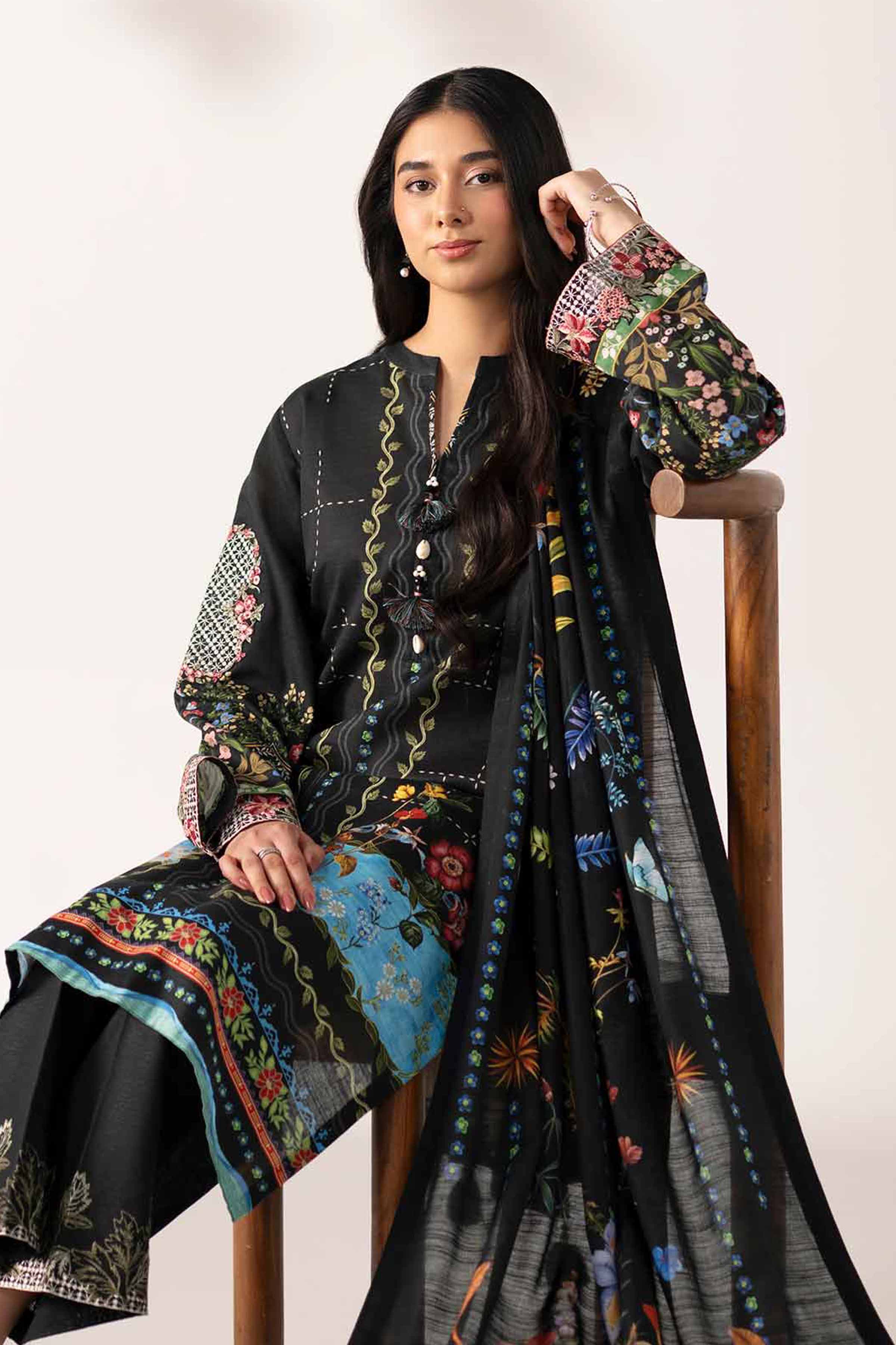Nishat Linen 3 Piece - Digital Printed Embroidered Suit - 42502916 Cozy Edit 2025 - Image 2