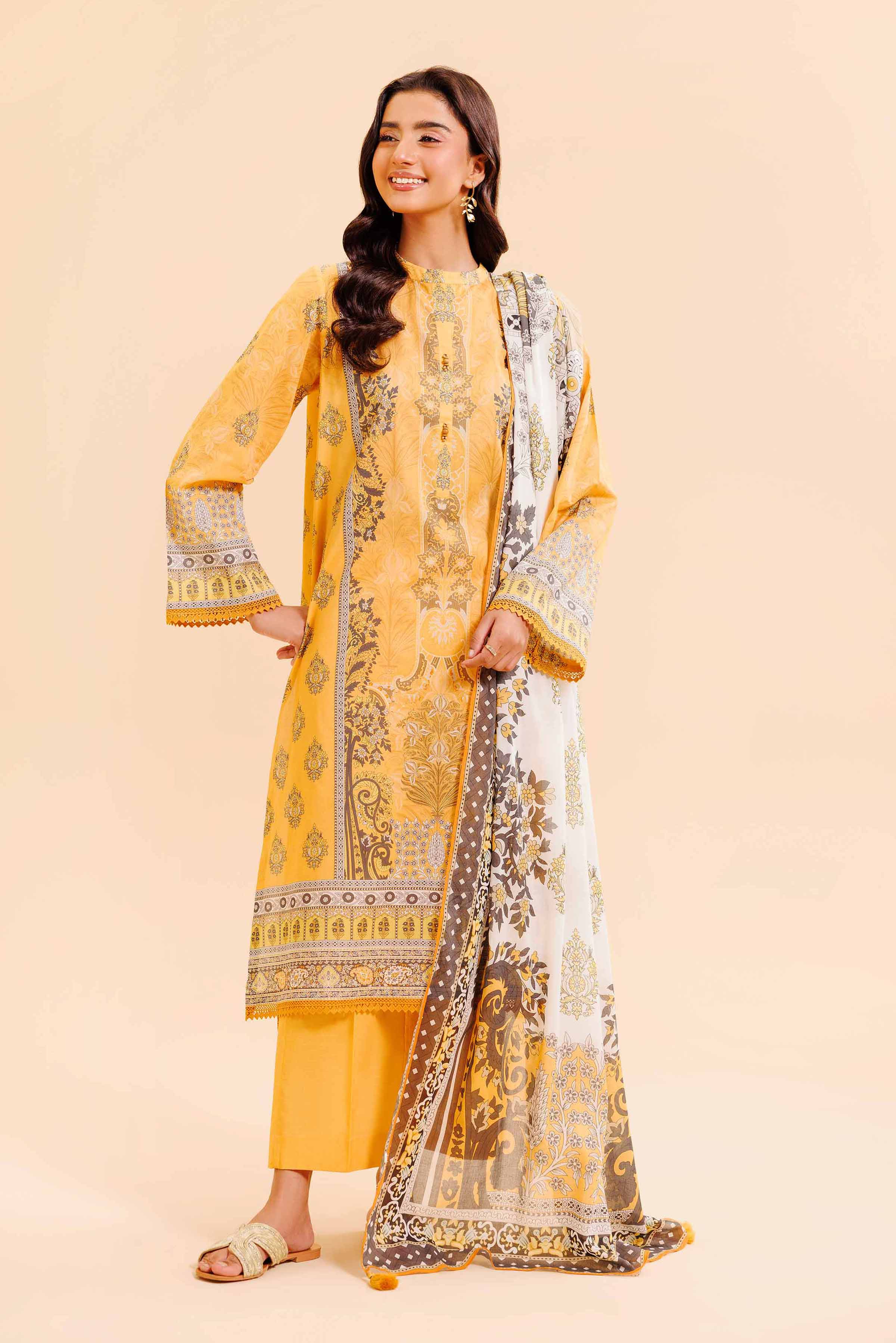 Nishat Linen 3 Piece - Digital Printed Loose Fabric - 42503033 Freedom To Buy 2025