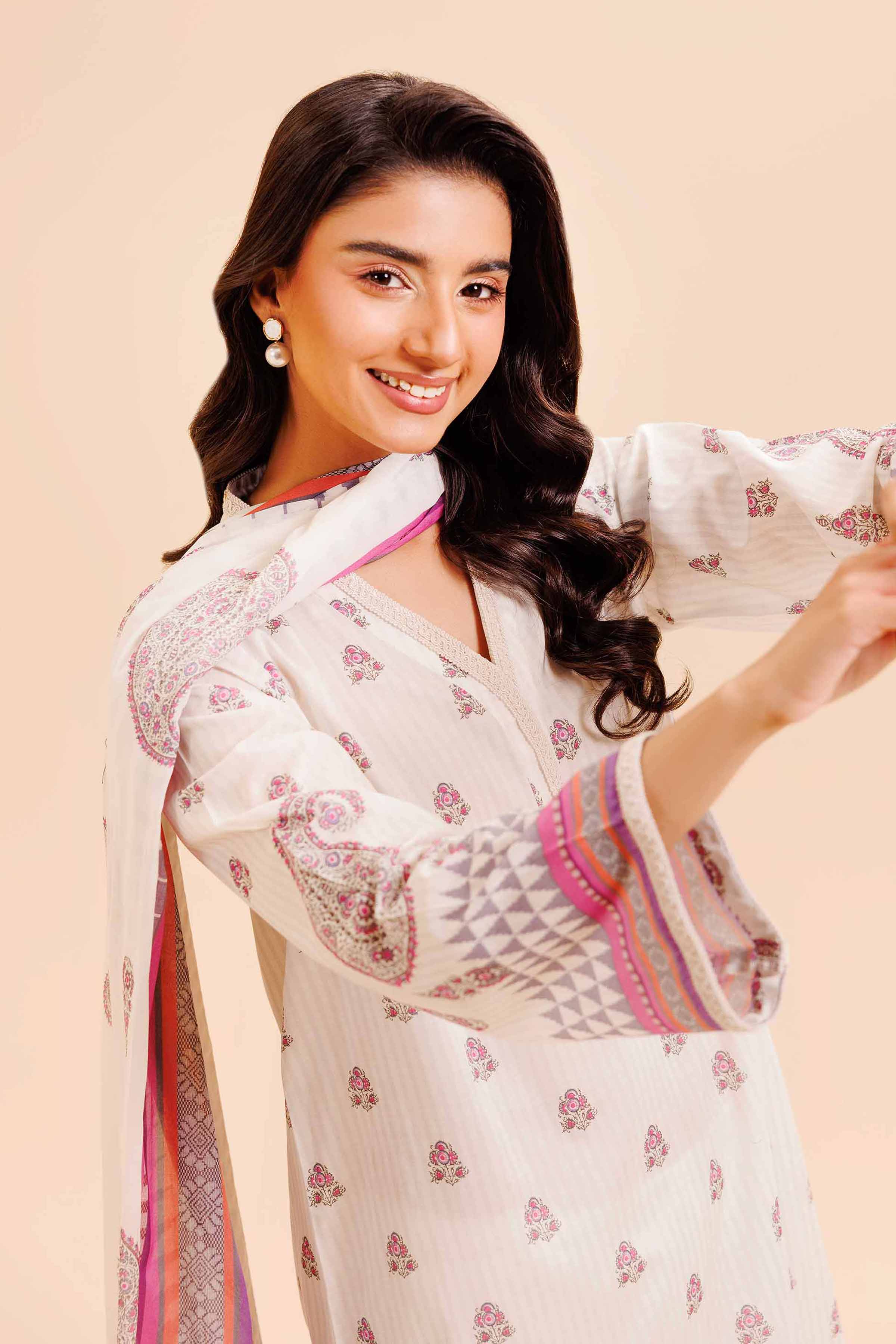 Nishat Linen 3 Piece - Digital Printed Loose Fabric - 42503034 Freedom To Buy 2025