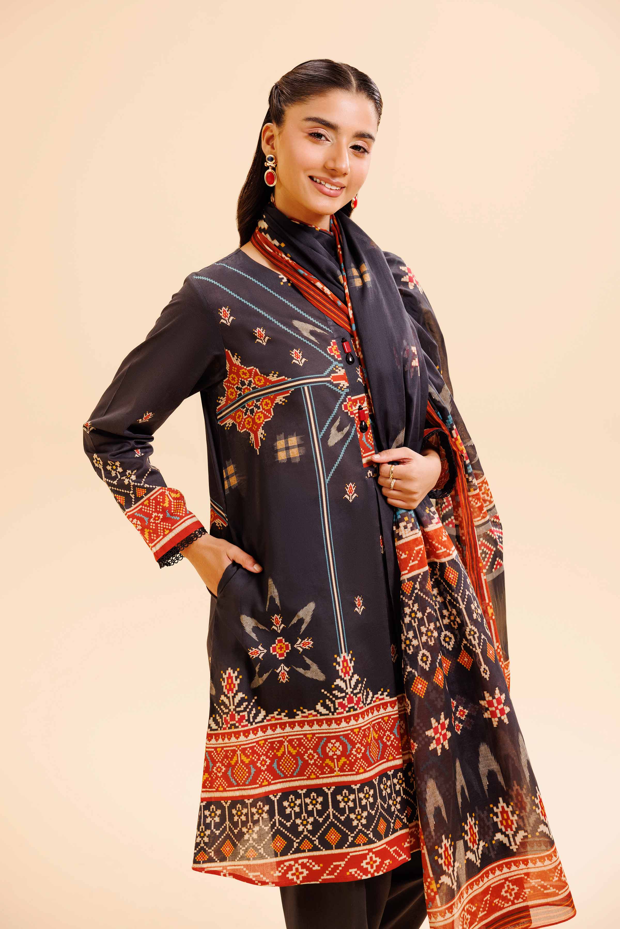 Nishat Linen 3 Piece - Digital Printed Loose Fabric - 42503038 Freedom To Buy 2025