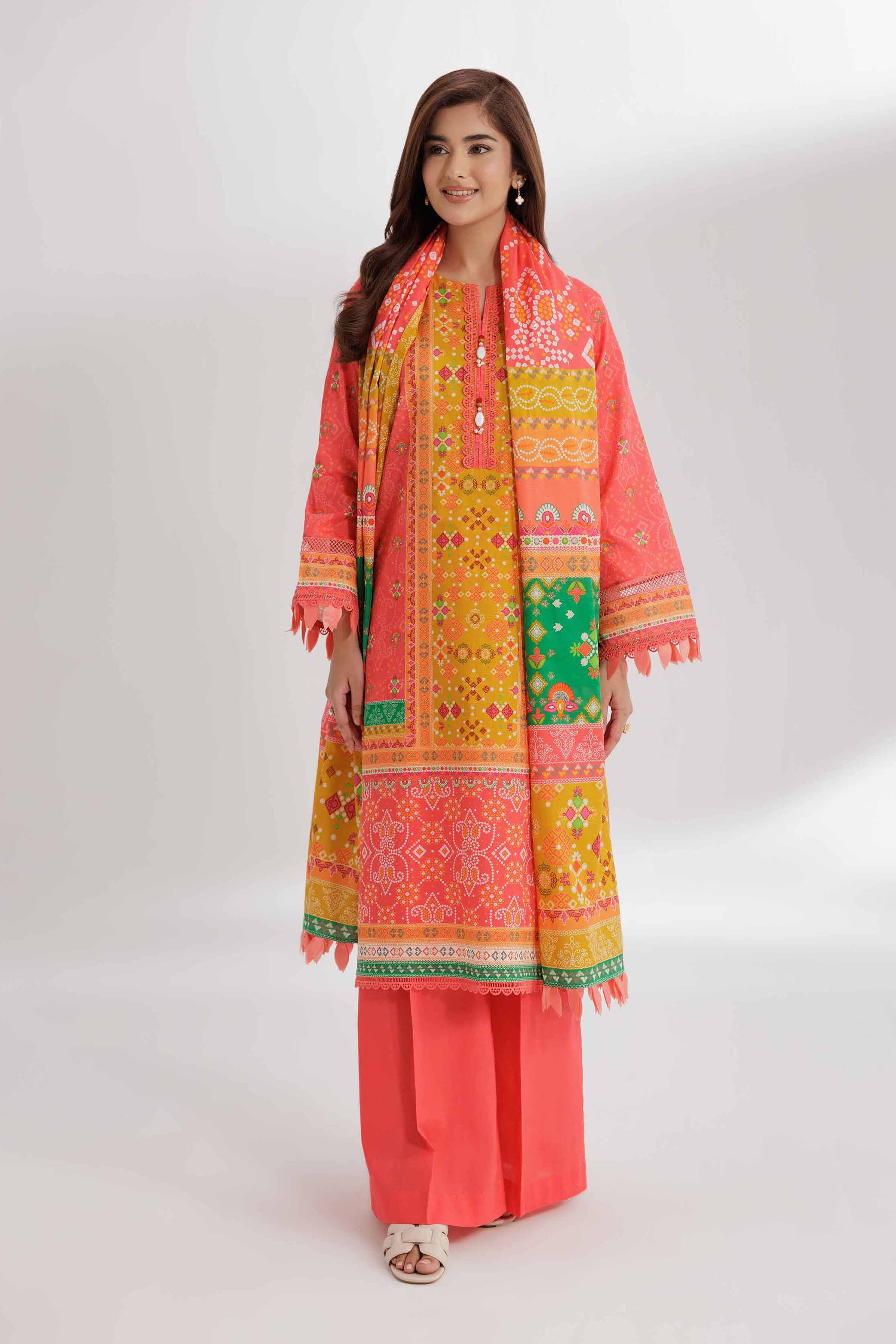 Nishat Linen 3 Piece - Digital Printed Loose Fabric - 42503441 Freedom To Buy Eid Edition 2025