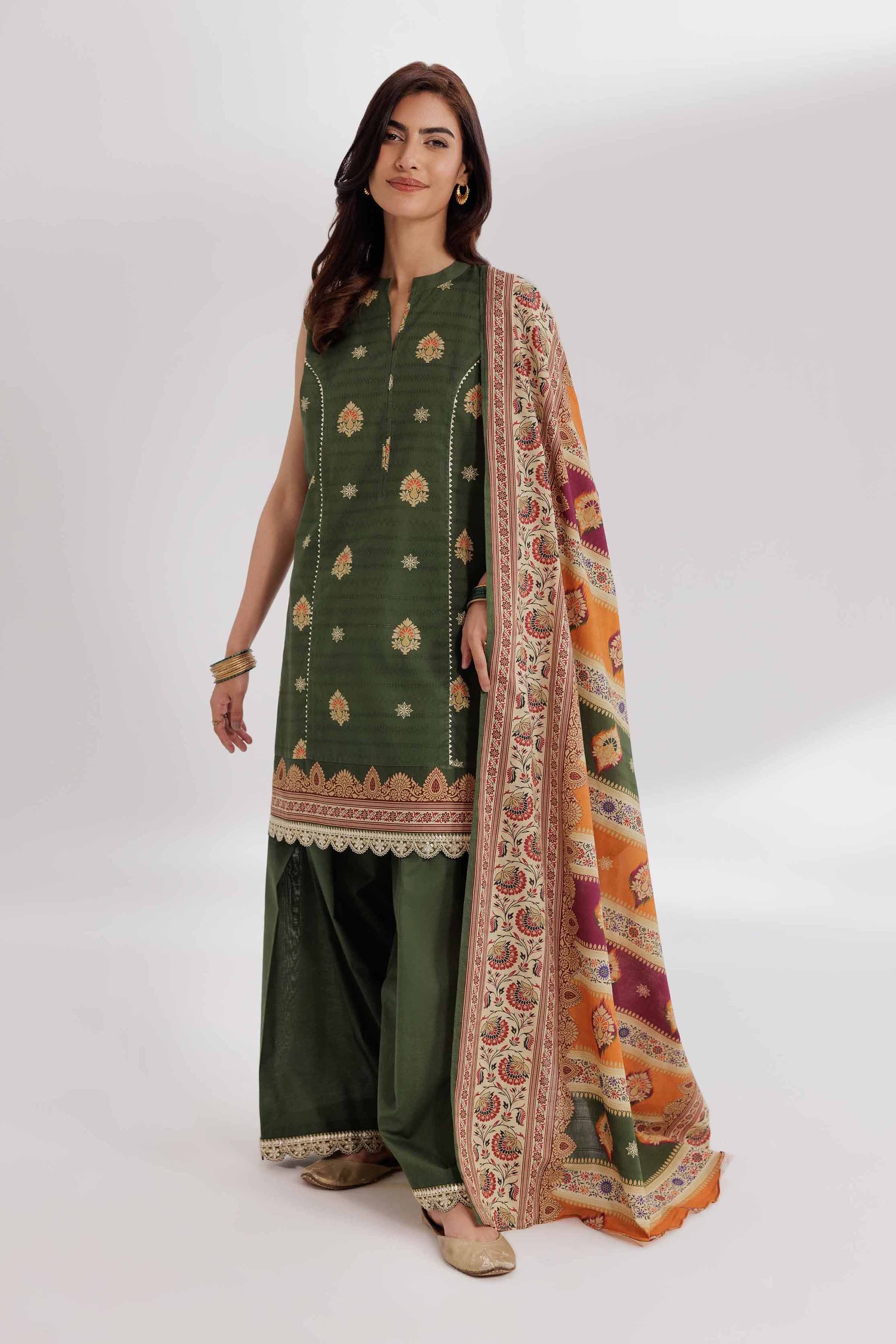 Nishat Linen 3 Piece - Digital Printed Loose Fabric - 42503450 Freedom To Buy Eid Edition 2025