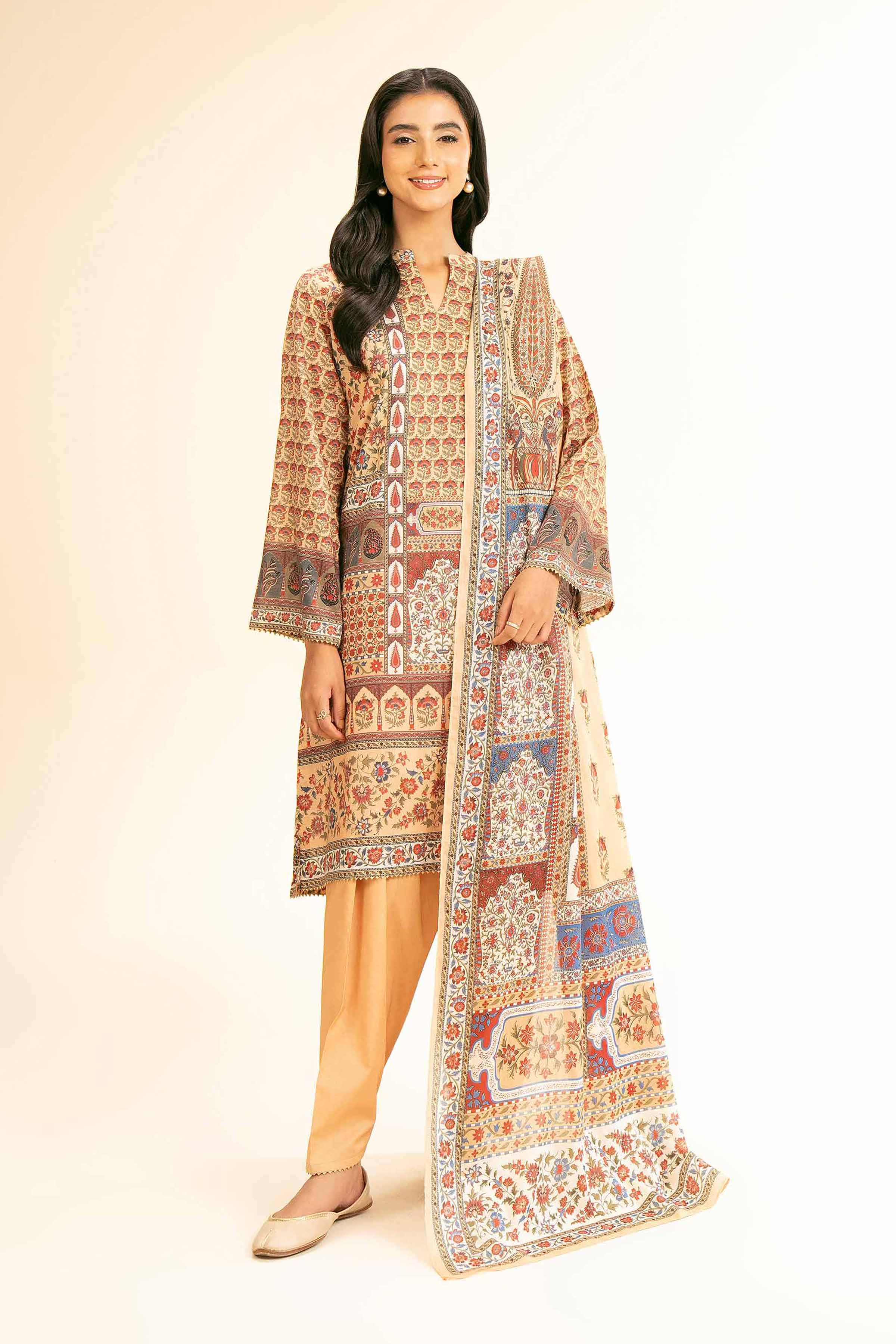 Nishat Linen 3 Piece - Digital Printed Suit - 42501194 Digital Printed Lawn Eid Edition 2025