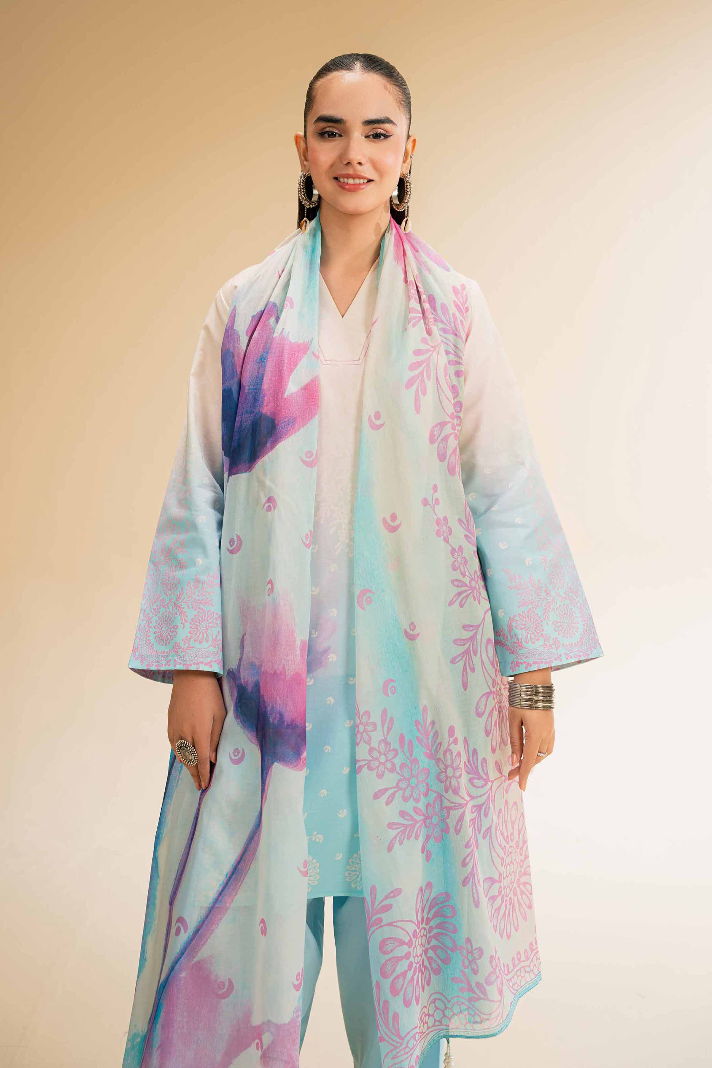 Nishat Linen 3 Piece - Digital Printed Suit - 42501201 Digital Printed Lawn Eid Edition 2025 - Image 2