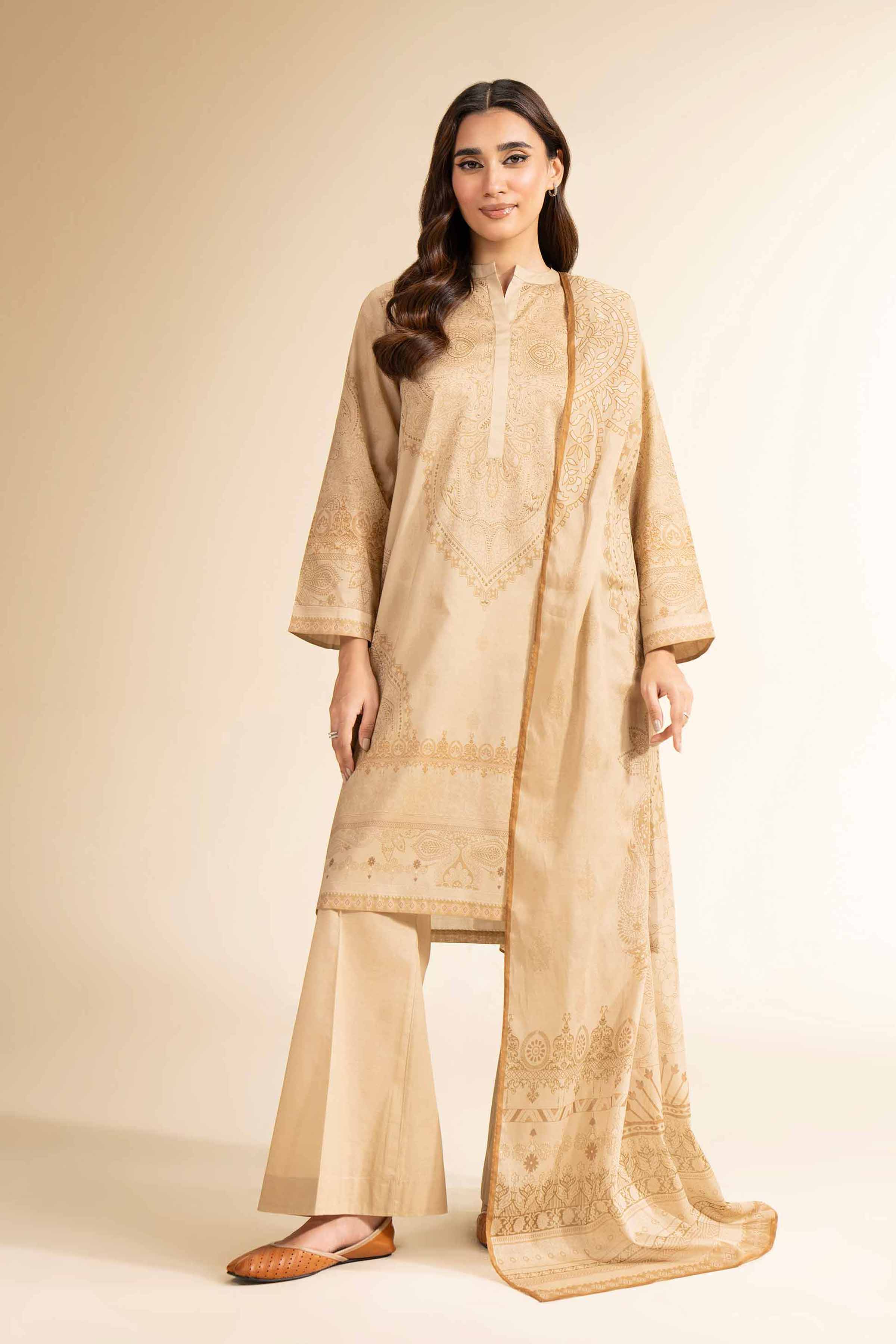 Nishat Linen 3 Piece - Digital Printed Suit - 42501203 Digital Printed Lawn Eid Edition 2025