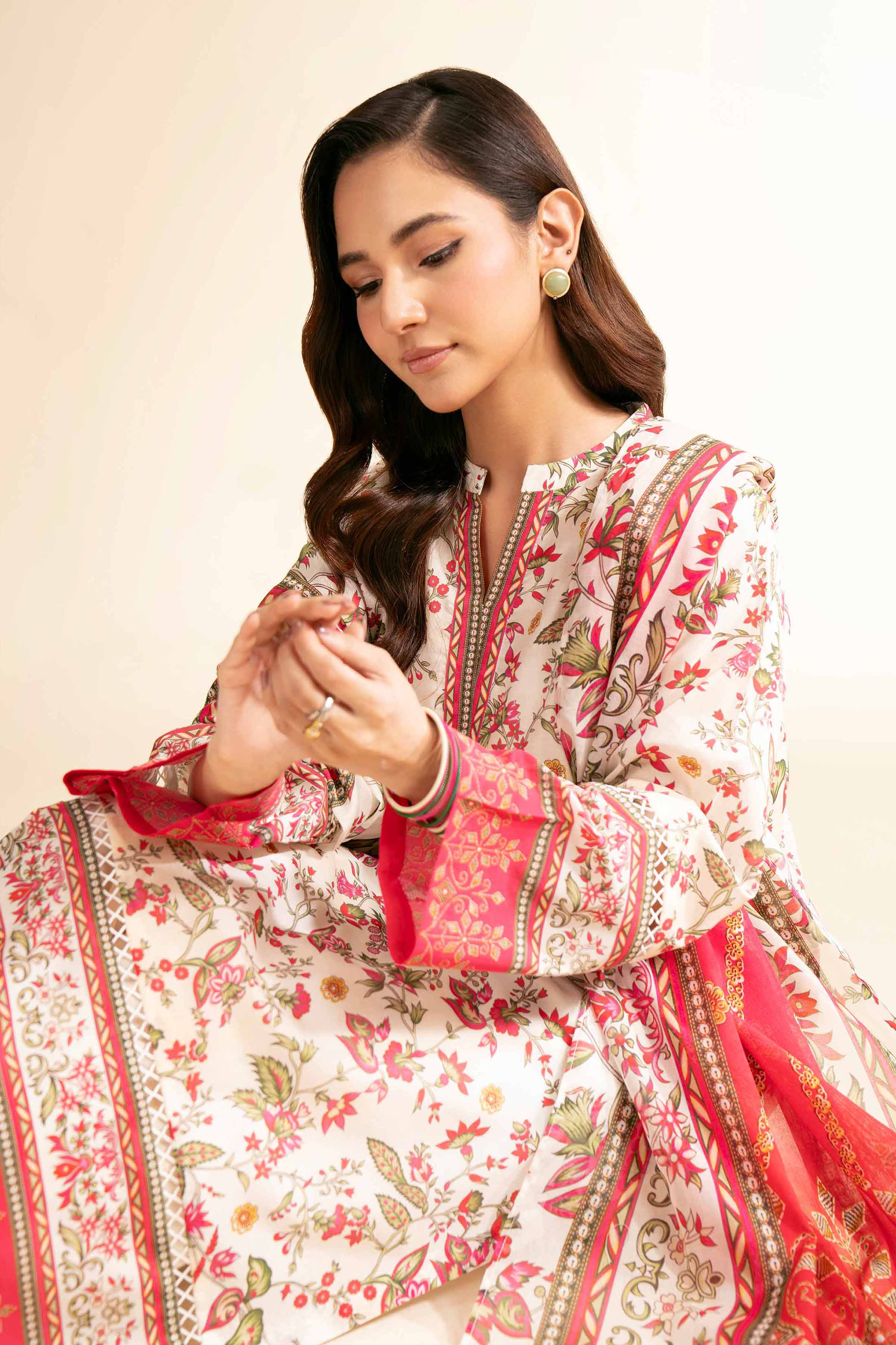 Nishat Linen 3 Piece - Digital Printed Suit - 42501212 Digital Printed Lawn Eid Edition 2025 - Image 2