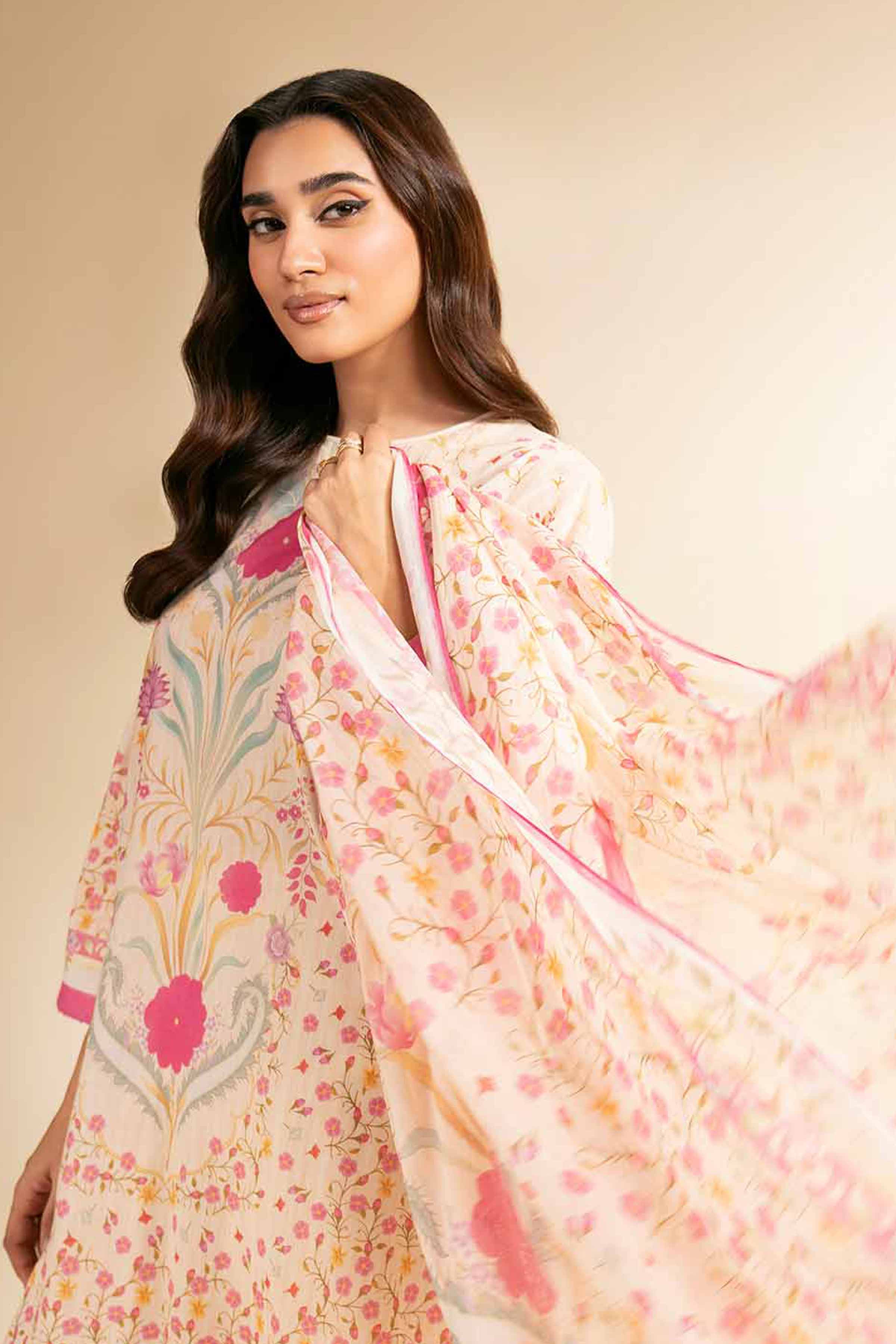 Nishat Linen 3 Piece - Digital Printed Suit - 42501214 Digital Printed Lawn Eid Edition 2025 - Image 2