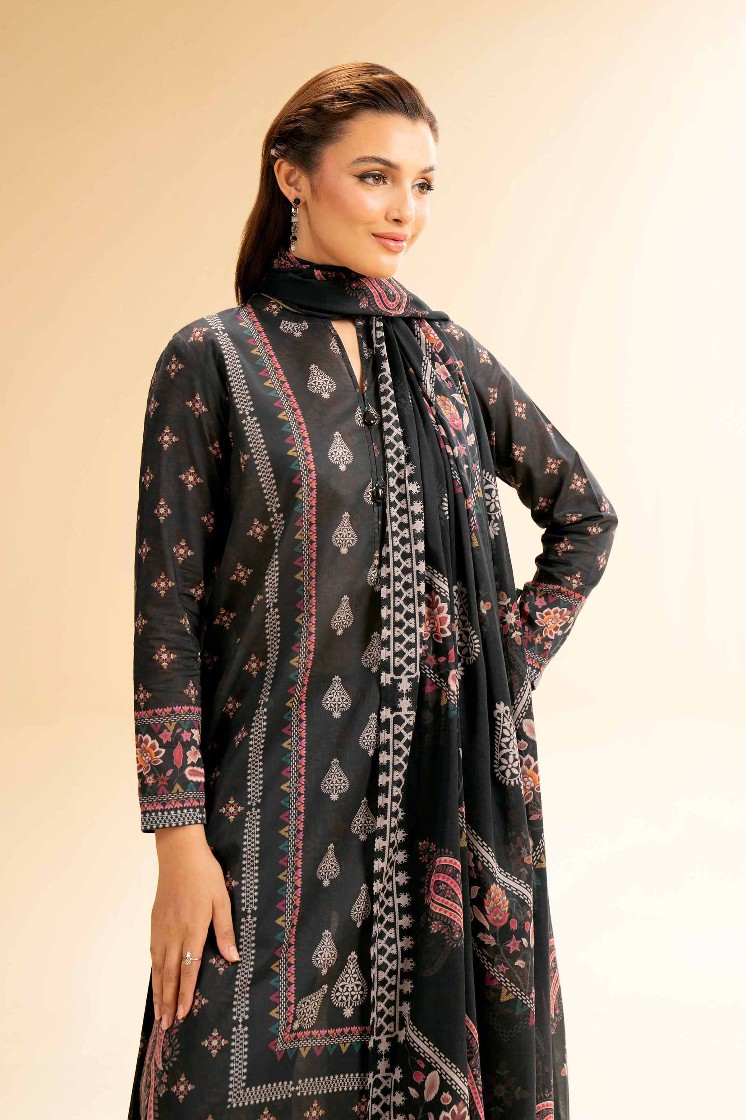 Nishat Linen 3 Piece - Digital Printed Suit - 42501589 Digital Printed Lawn Eid Edition 2025 - Image 2