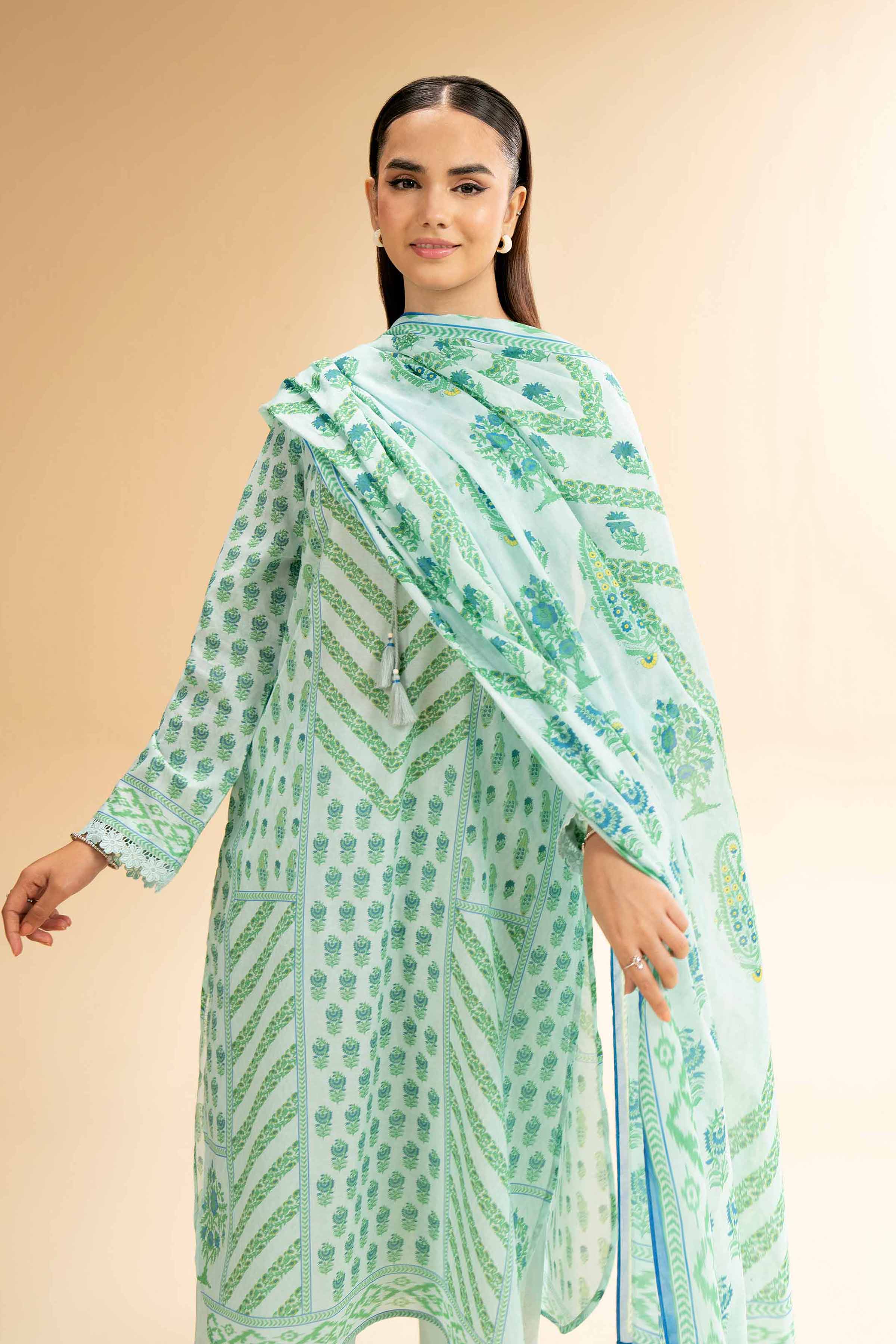 Nishat Linen 3 Piece - Digital Printed Suit - 42501592 Digital Printed Lawn Eid Edition 2025 - Image 2