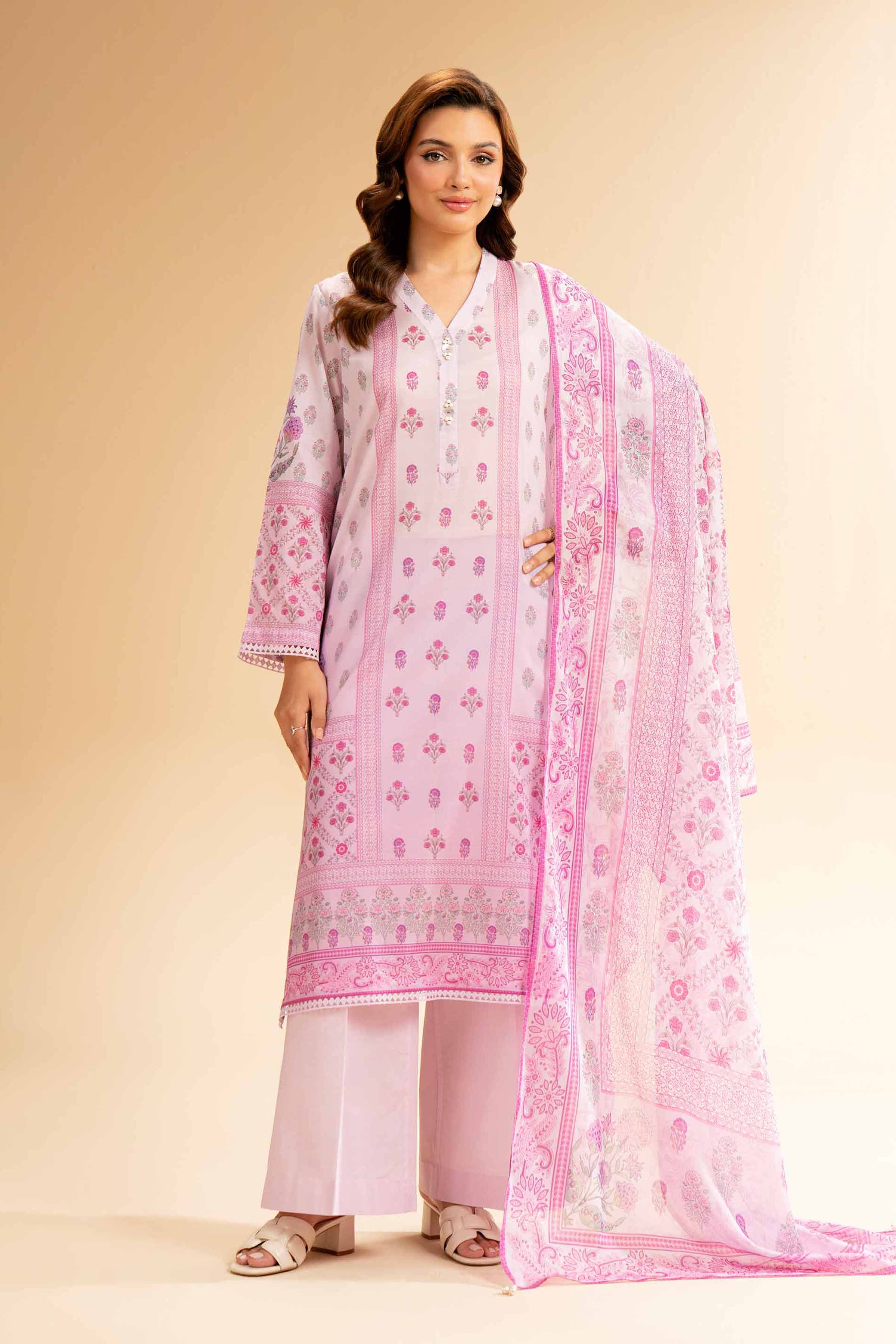 Nishat Linen 3 Piece - Digital Printed Suit - 42501593 Digital Printed Lawn Eid Edition 2025